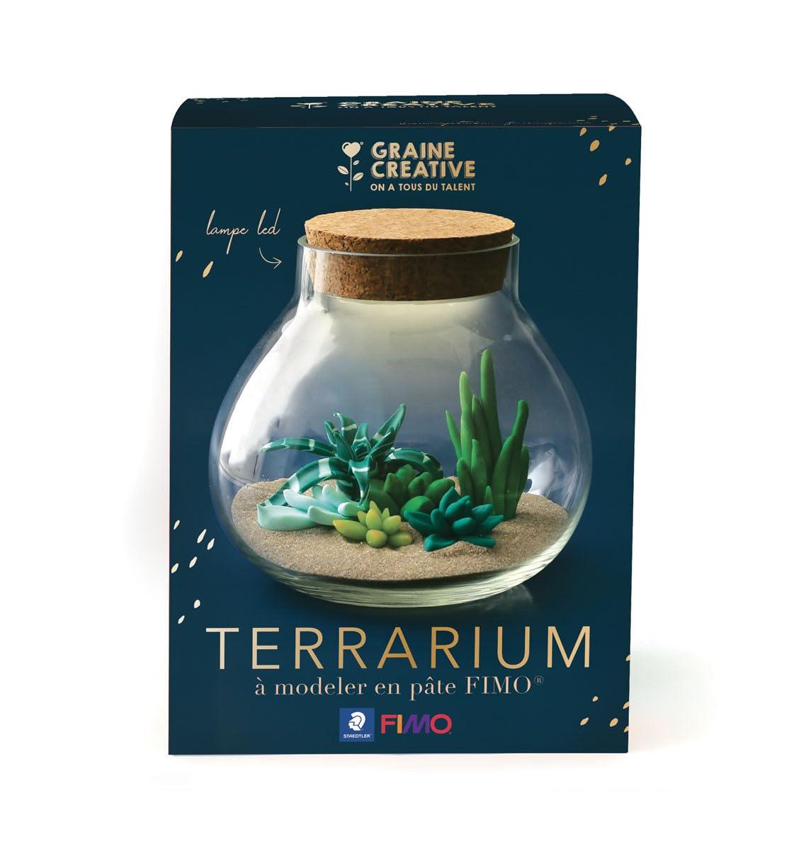 FIMO Polymer Clay Terrarium Kit - DIY Miniature Garden Craft Set for Home Decor, Gifts, and Creative Projects | Perfect for Plant Lovers, Fairy Gardens & Room Decoration