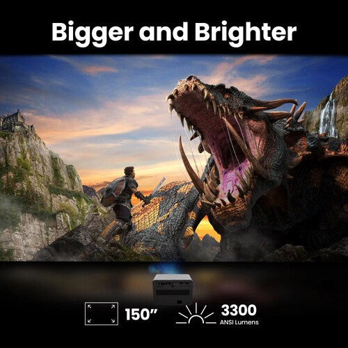 BenQ X3100i 4K UHD Smart Gaming Projector - 3300 Lumens, 4LED DLP Technology | Perfect for Home Theater, Console Gaming & Movie Nights