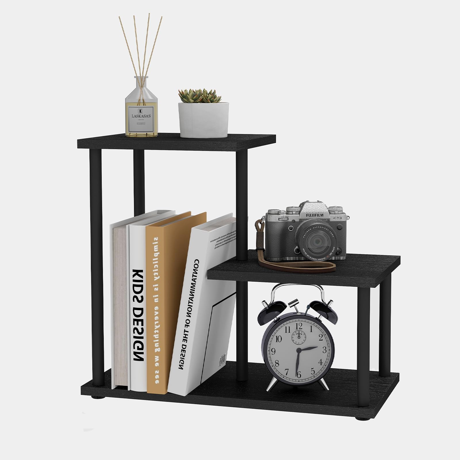 Wooden Desk Shelf Riser - Office & Kitchen Organizer with Display Stand for Books, Decor & Accessories | Perfect for Home Office, Study Desk & Countertop Organization