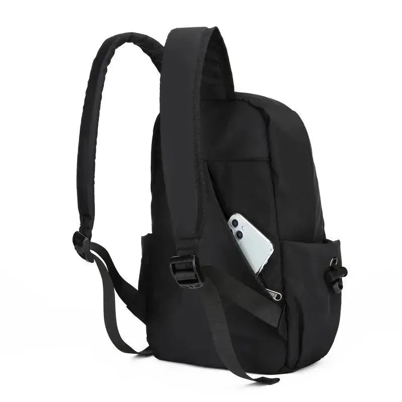 Stylish Mini Men's Canvas Backpack - Lightweight Durable Travel Daypack for College, Work & Outdoor Adventures