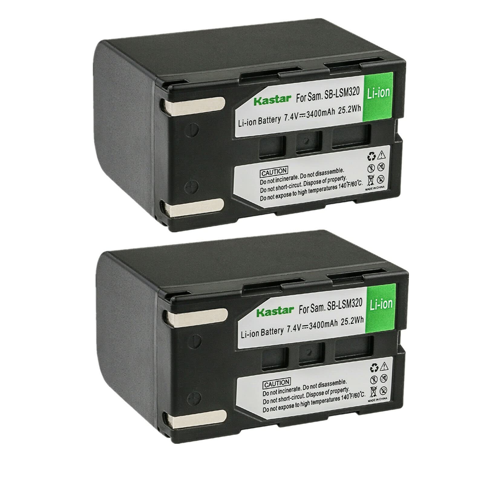 Kastar SB-LSM320 2-Pack Replacement Battery for Samsung SC-D372 SC-D375 SC-D453 SC-D455 SC-D457 SC-D557 SC-D653 SC-D655 SC-D953 SC-D955 SC-D963 SC-D965 SC-D975 SC-DC163 Digital Cameras - Perfect for Travel Photography and Outdoor Shooting