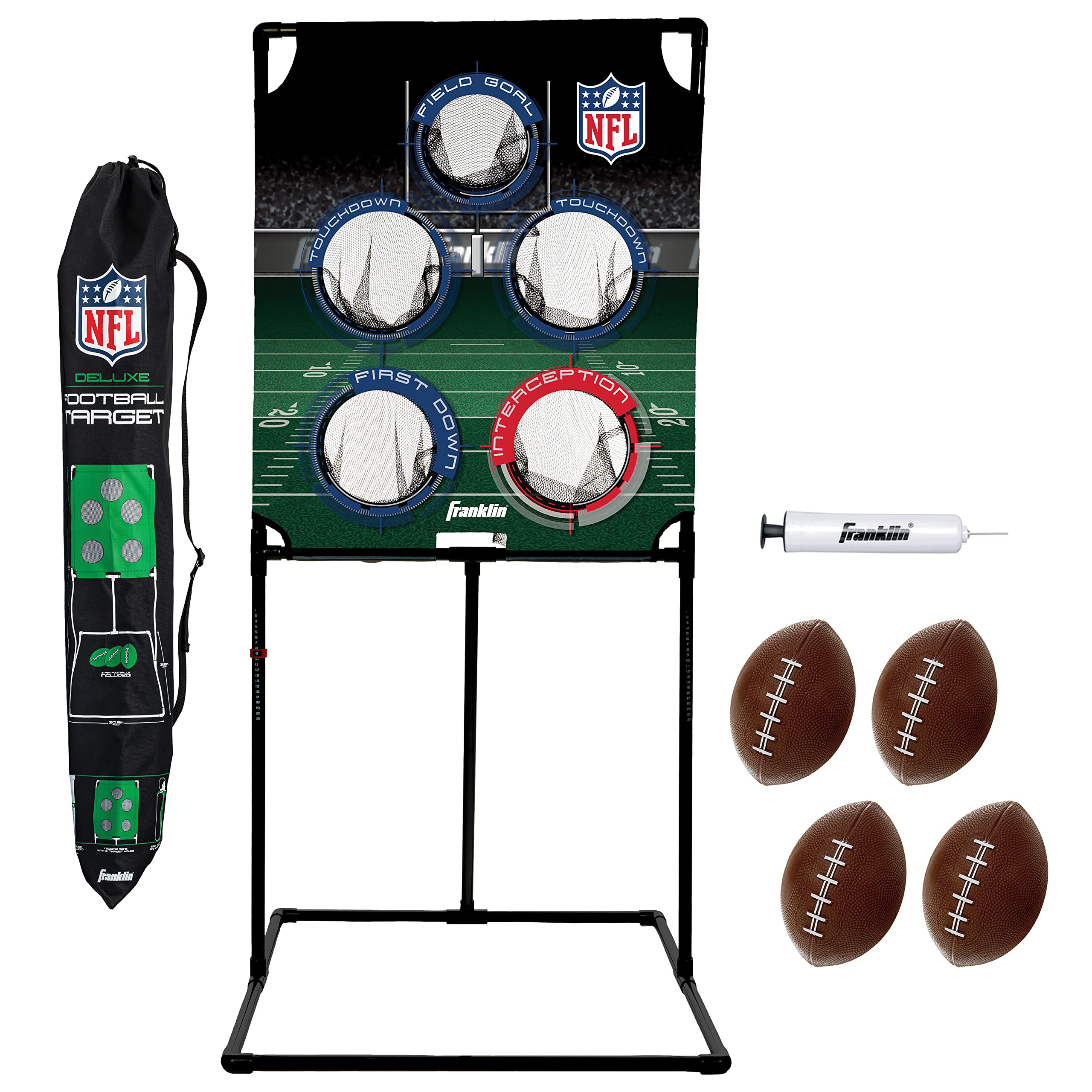 Franklin Sports Football & Baseball Target Toss Game Set for Kids - Indoor & Outdoor Throwing Activity with Mini Balls & Targets - Perfect for Backyard Play, Birthday Parties & Family Game Nights