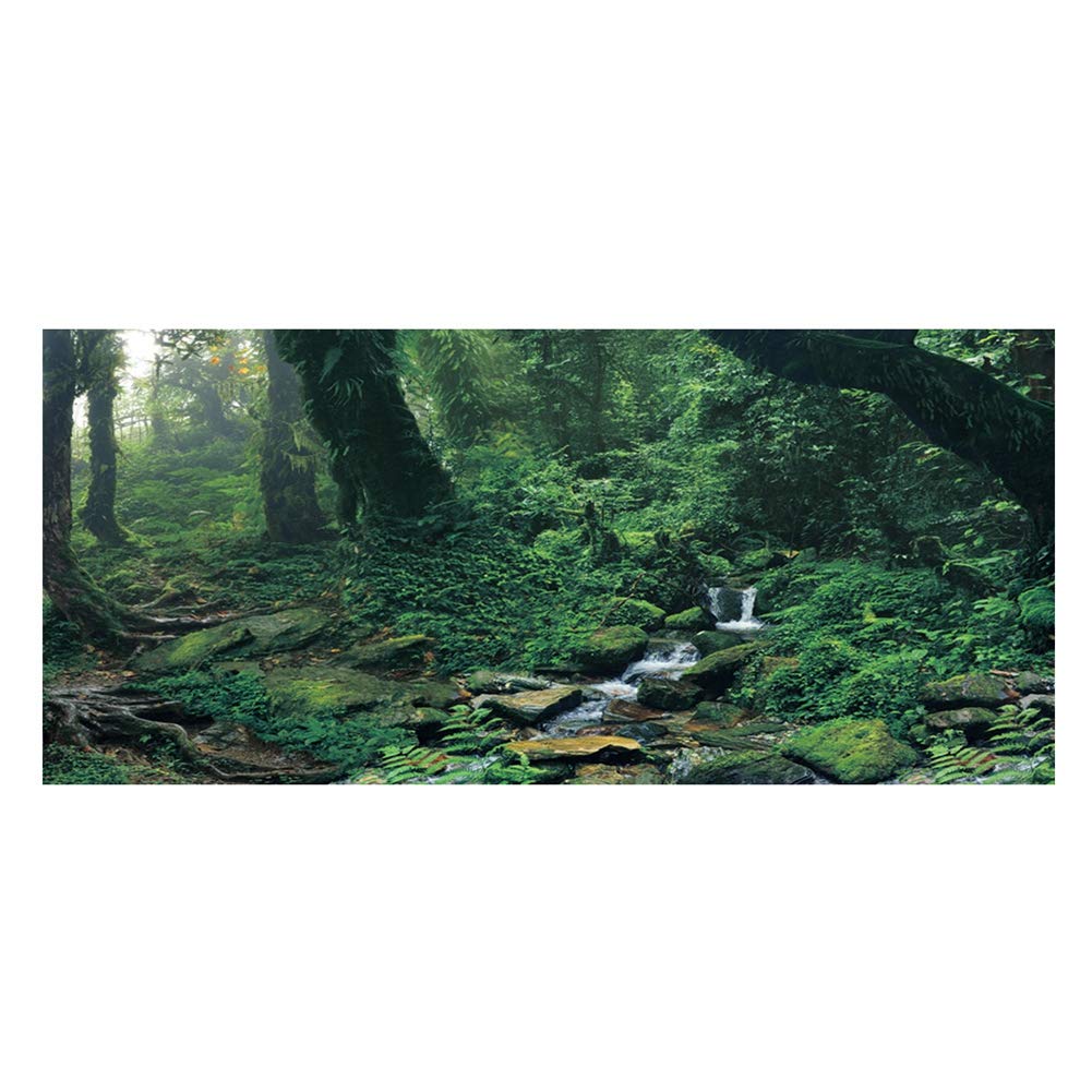 Valentine's Day Aquarium Background Poster - High Transparency Fish Tank Decoration, Durable Waterproof River Scene for Aquariums (24x16 Inches) - Perfect for Home & Office Fish Tanks, Terrariums & Aquatic Displays