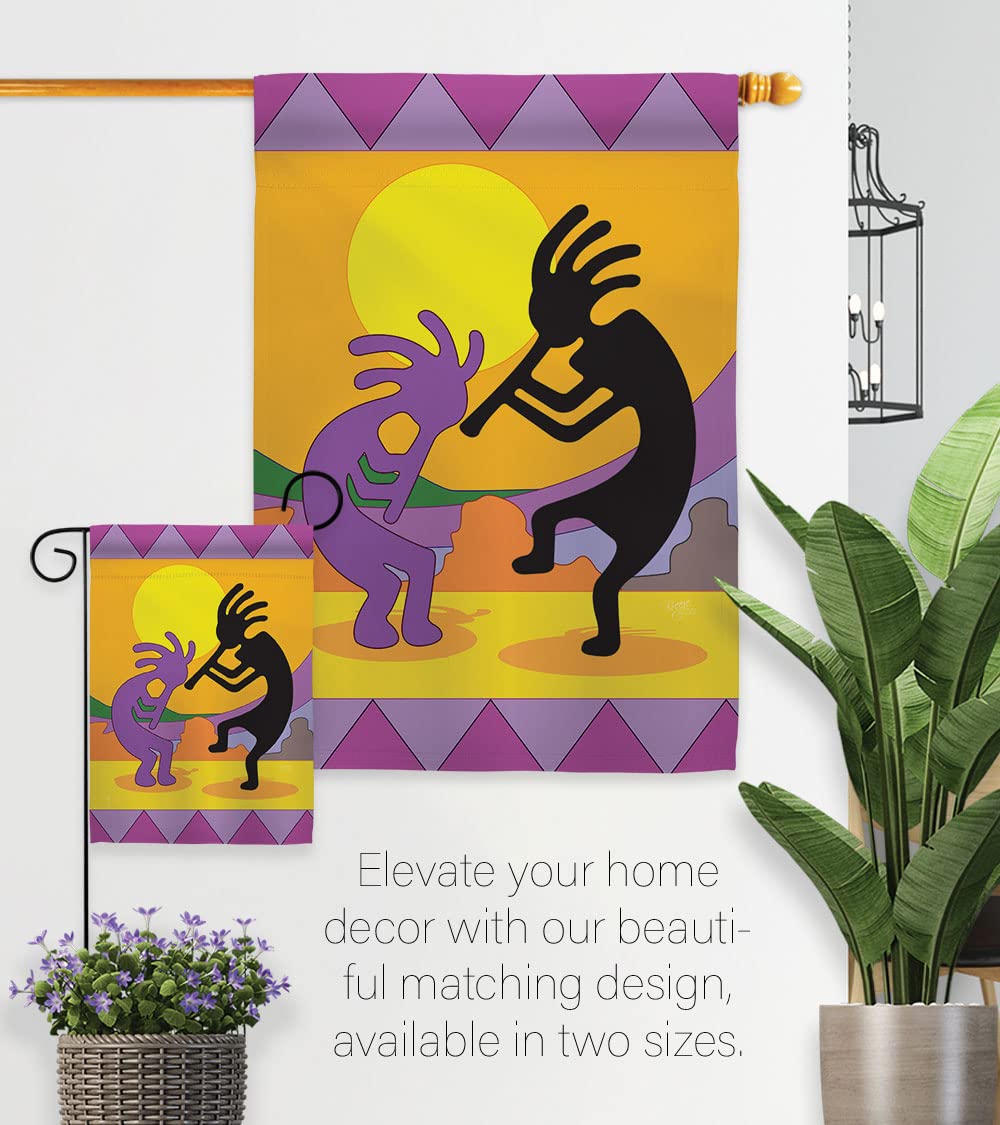 Kokopelli Southwest House Flag Set 28