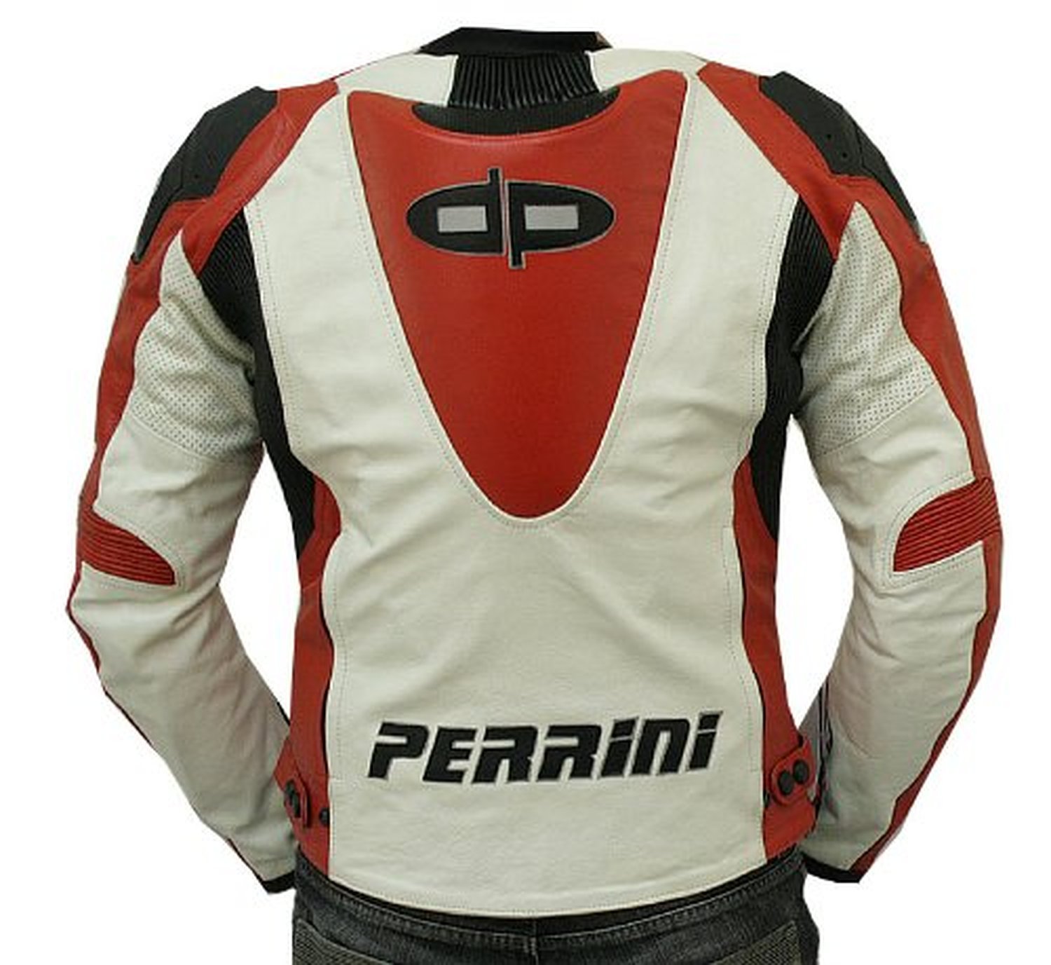 Tornado Motorcycle Leather Jacket with Hump & Hard Armor - Red Racing Jacket for Men (Size 52) - Premium Biker Gear for Street Riding and Track Racing
