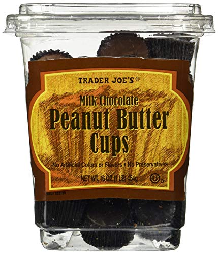Trader Joe's Milk Chocolate Peanut Butter Cups 16oz (1lb) - 2 Pack | Premium Chocolate Candy for Gifts, Parties & Snacking