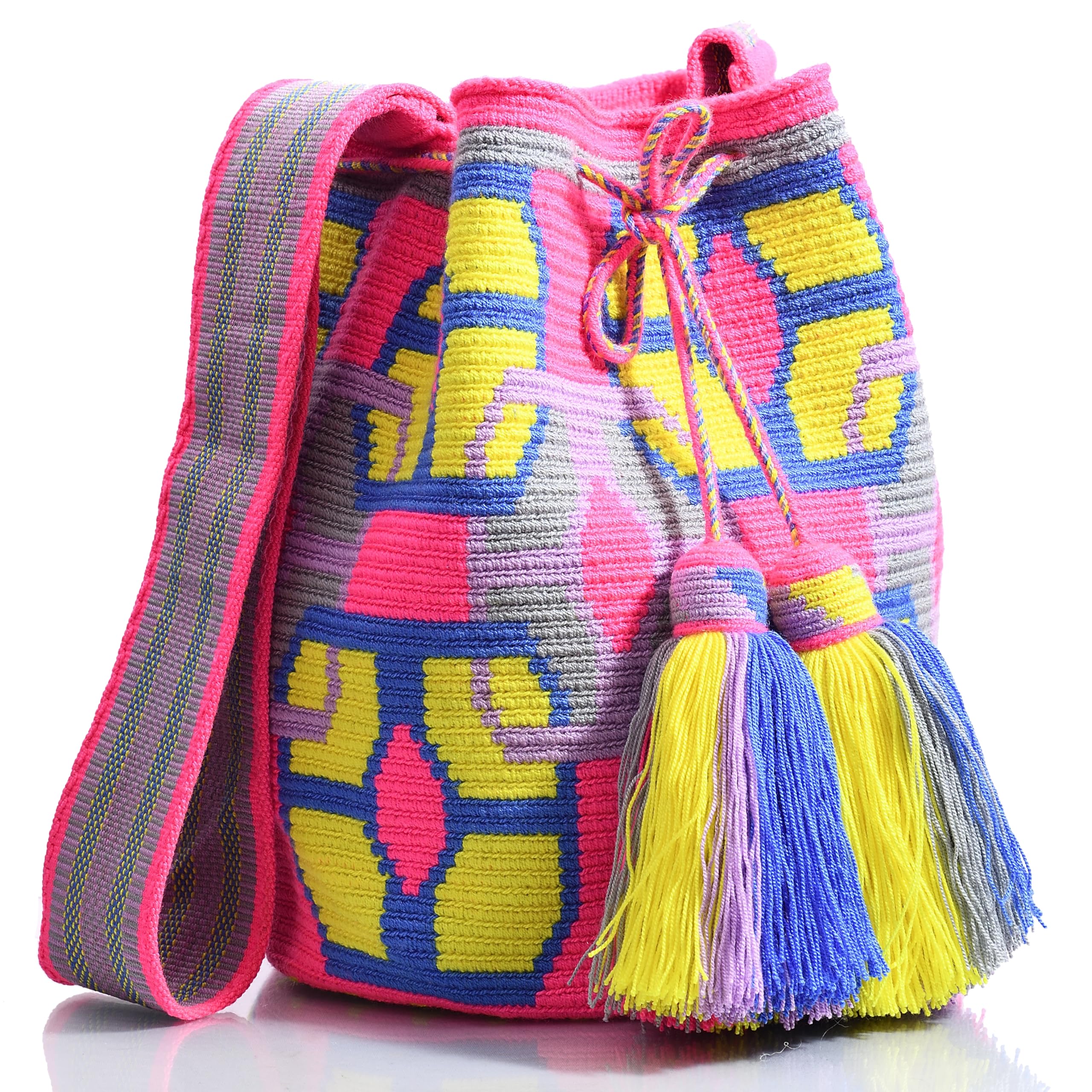 Stylish WYOU Designer Collection Hobo Bag - Handmade Wayuu Crochet Large Tote for Women | Perfect for Beach, Travel & Everyday Use