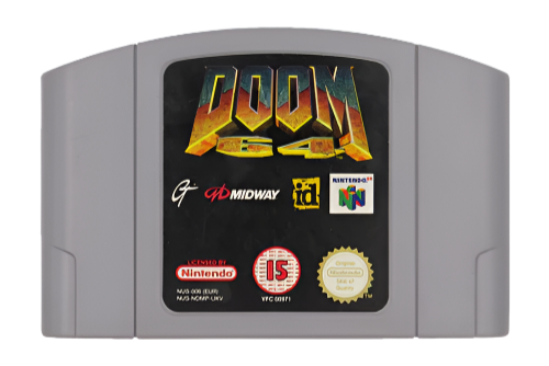 DOOM 64 Nintendo 64 N64 Game Cartridge - Classic Retro Video Game for Nintendo 64 Console - PAL Version - Perfect for Collectors and Retro Gaming Enthusiasts