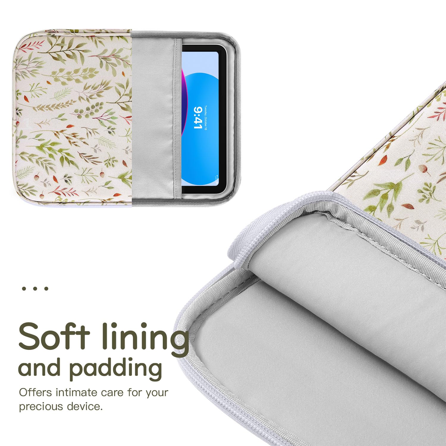 Premium 9-11 Inch Tablet Sleeve Case for iPad 10th Gen 10.9