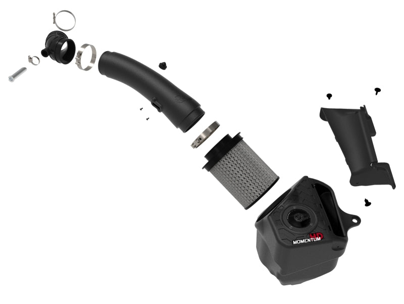 aFe 20-21 Jeep Wrangler (JL) V6 3.0L Turbo Diesel Momentum HD Cold Air Intake System with Pro Dry S Filter Media - Off-Road Performance Upgrade for Better Engine Airflow