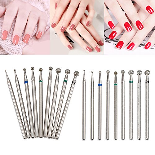 Diamond Grinding Head Nail Bit - 2.34mm Shank Drill Bits for Manicure, Jade Carving & Metal Work | Professional 1pc Stone Burr Accessory for Nail Drill Machine | Perfect for Salon, Home Nail Care & Jewelry Making
