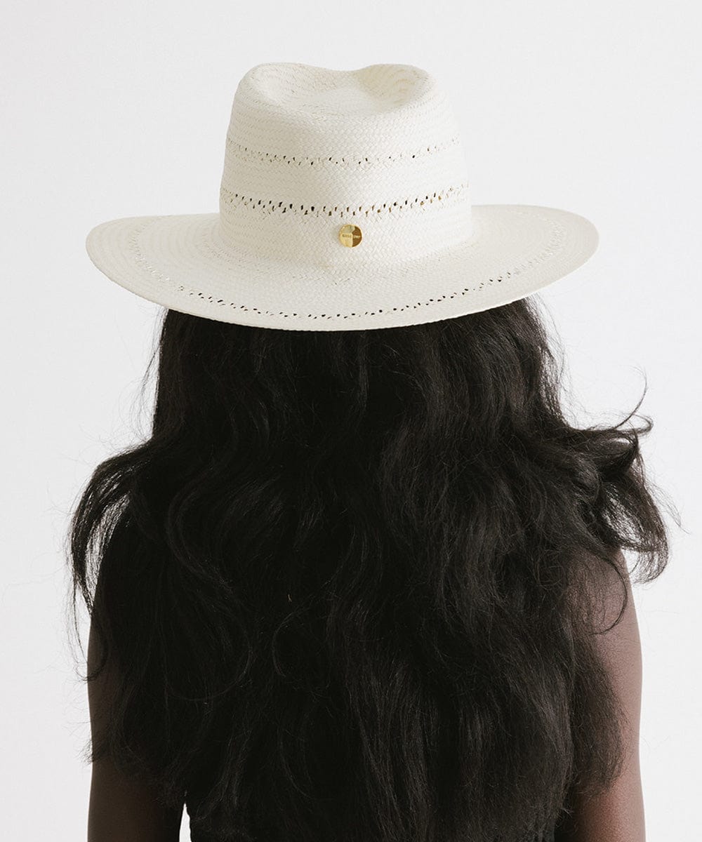 Sloan Fedora Straw Hat for Women - Summer Wide Brim Sun Hat for Outdoor Beach, Garden & Travel - Lightweight & Breathable