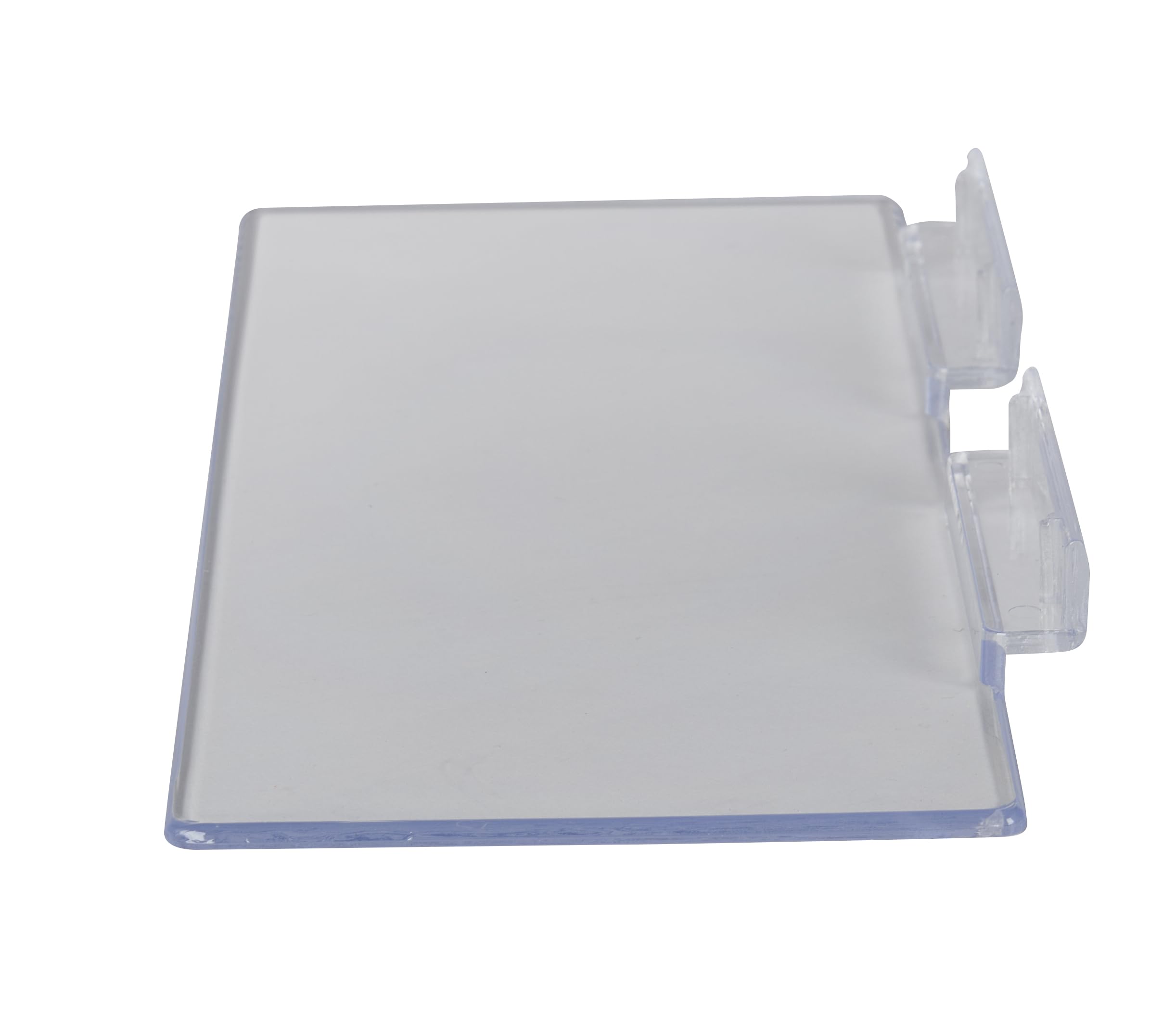 SSWBasics 10”L x 4”W Clear Plastic Slatwall Shelves - Pack of 5 Durable Slat Wall Accessories for Retail Display & Store Organization - Perfect for Boutiques, Garment Racks & Wall Storage Systems
