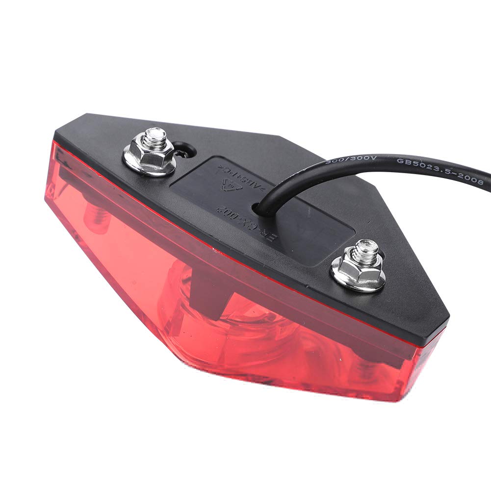 Universal Electric Bike Scooter Tail Brake Light - Bright LED Rear Safety Warning Lamp for Bicycles & E-Bikes | DIY Accessory for Night Riding & Commuting