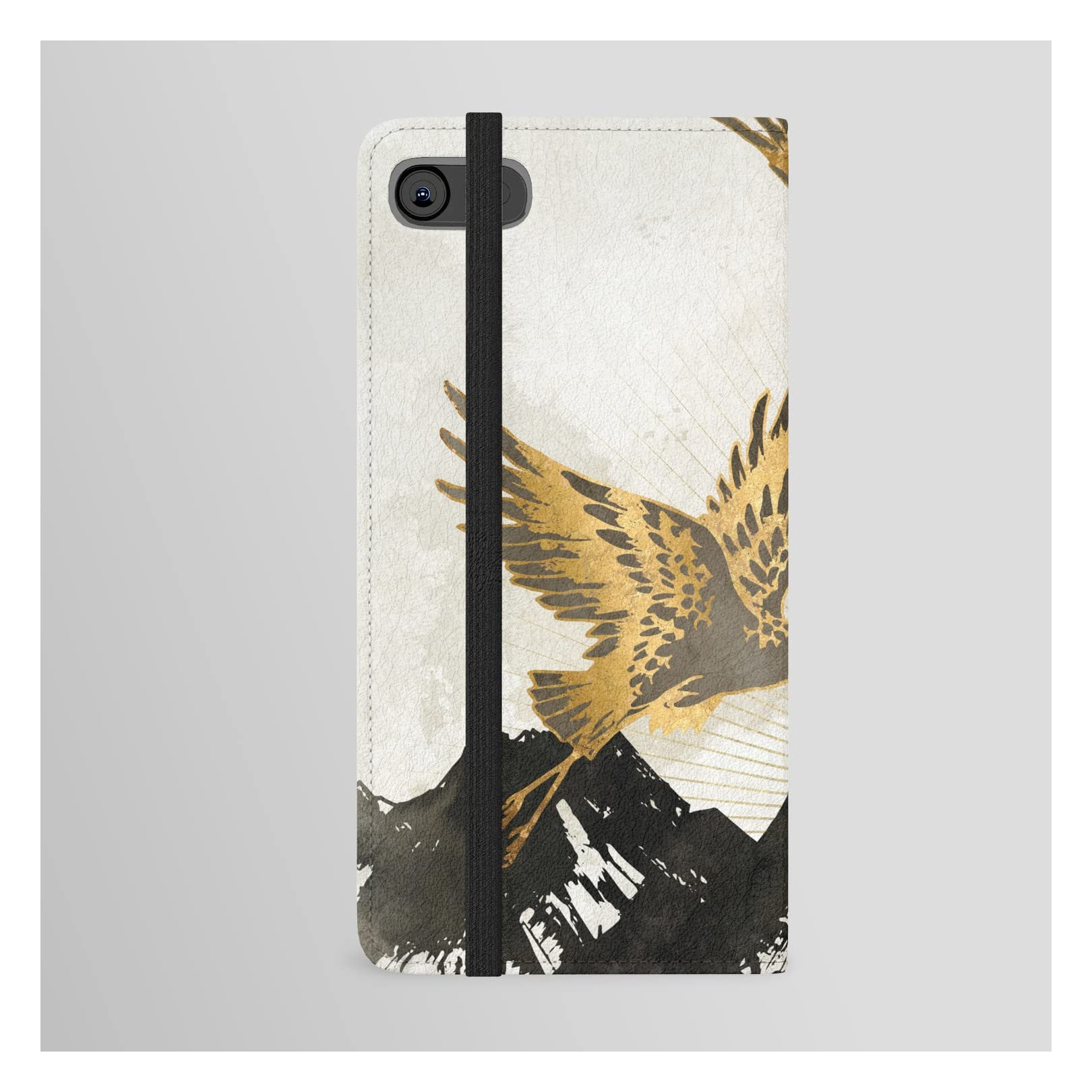 Elegant Flight II iPhone 8 Wallet Case by Spacefrogdesigns - Stylish Protective Phone Cover with Card Holder for Everyday Use & Travel