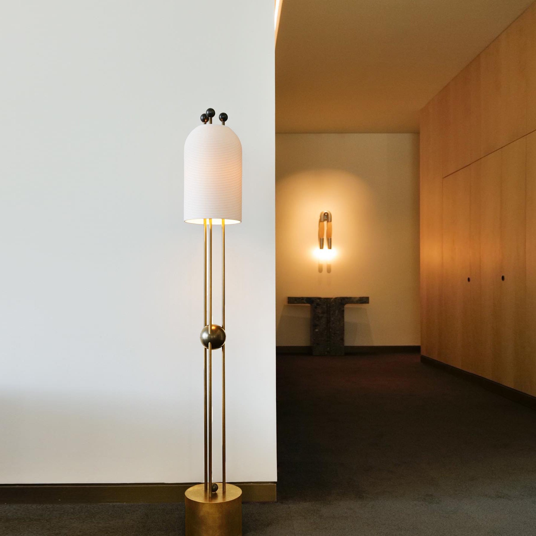 Bertha Modern Floor Lamp - Adjustable LED Standing Light for Living Room, Bedroom & Office - Warm White & Cool White Dimmable Reading Light with Remote Control - Perfect for Night Reading, Relaxing & Decor