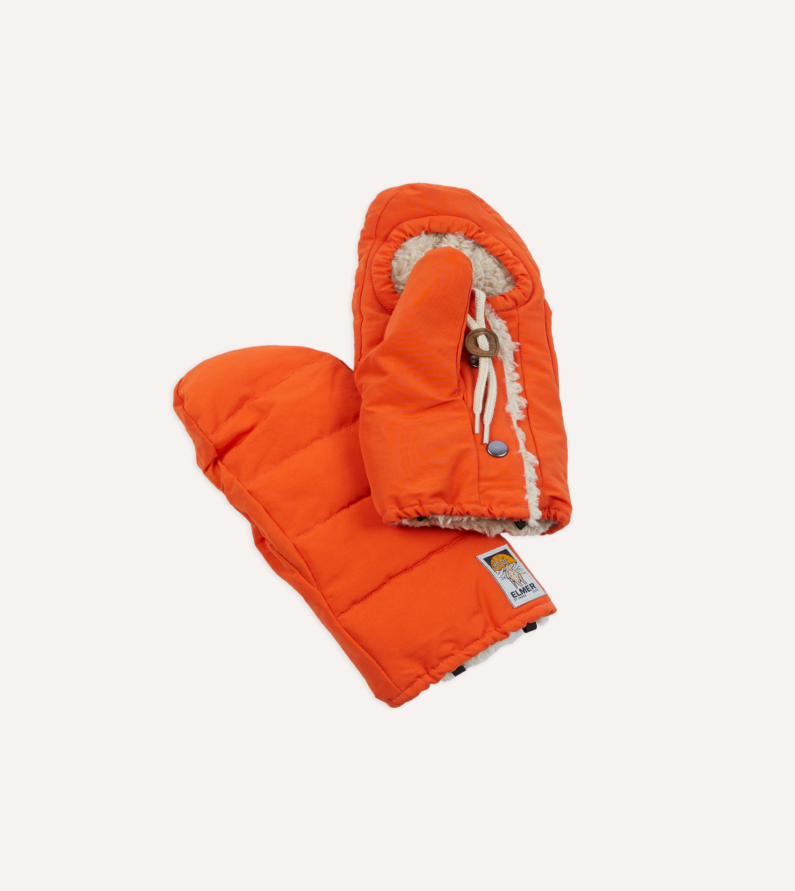 Elmer Orange Cover Down Mittens - Warm Winter Gloves for Men & Women - Waterproof & Windproof - Perfect for Skiing, Snowboarding & Outdoor Activities