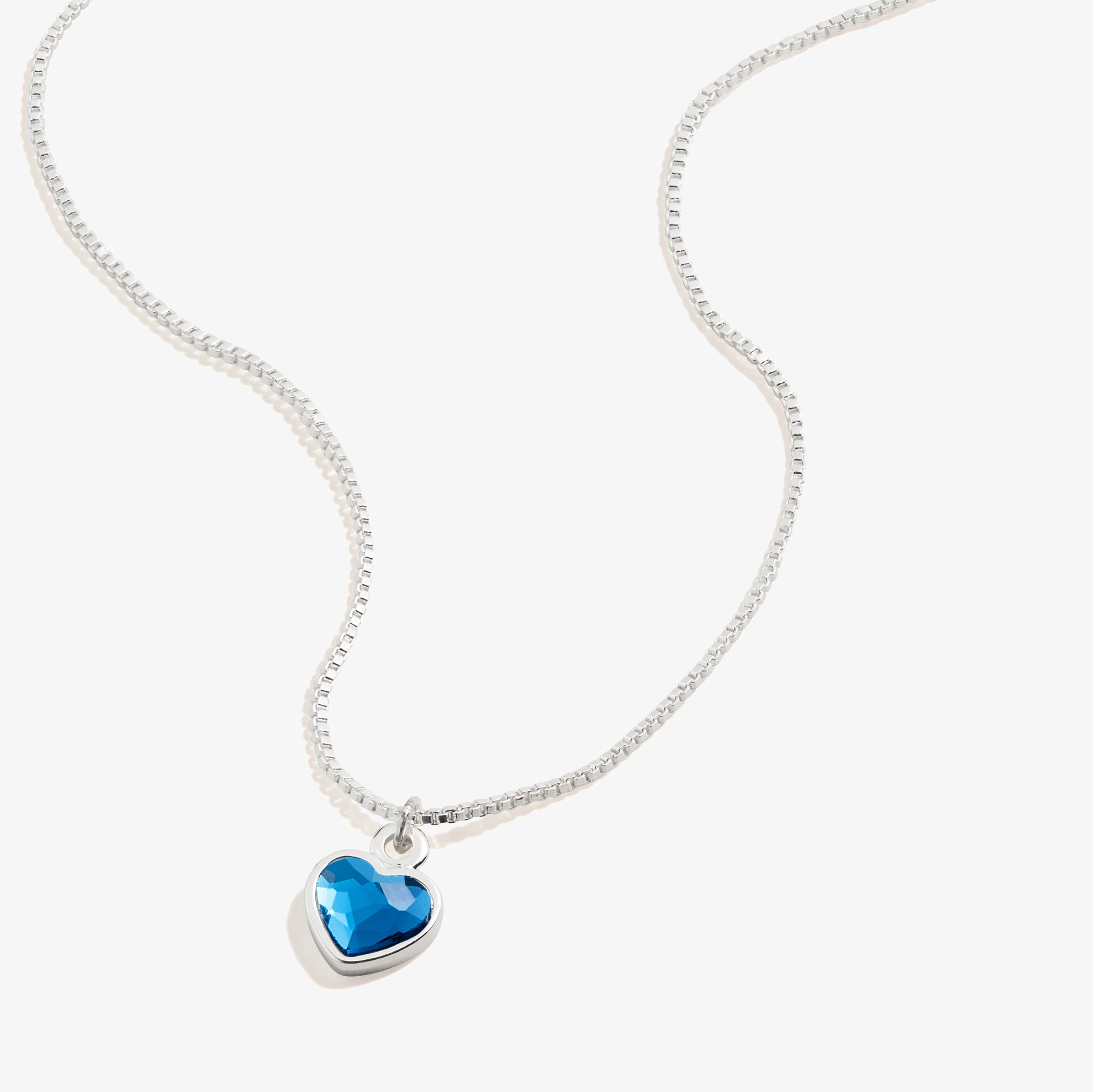 Blue Zircon Heart Necklace - December Birthstone Jewelry for Women | Perfect Gift for Anniversary, Birthday & Valentine's Day
