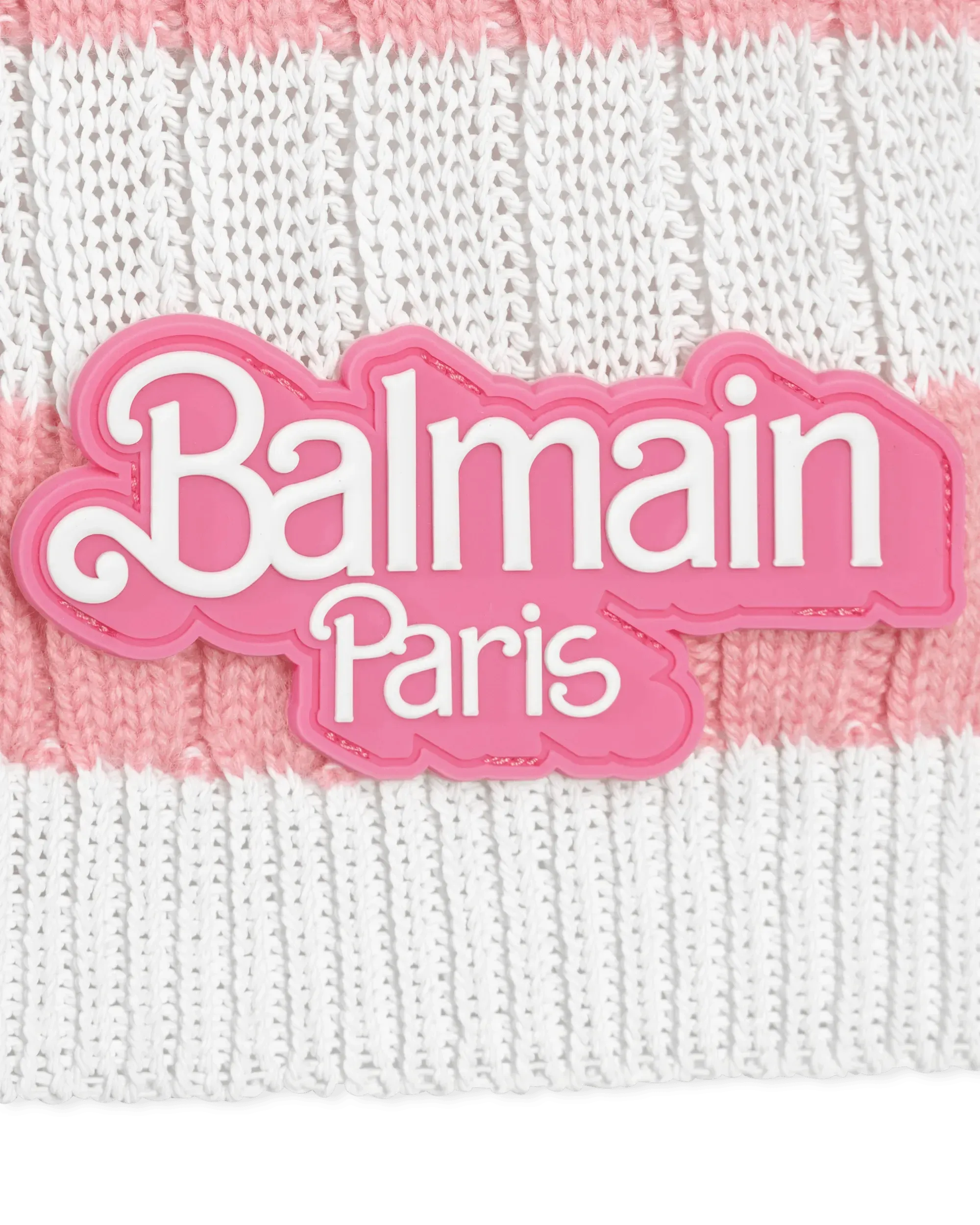 Balmain X Barbie Off Shoulder Knit Crop Top - Women's Fashion Tops for Casual Wear, Parties & Date Nights