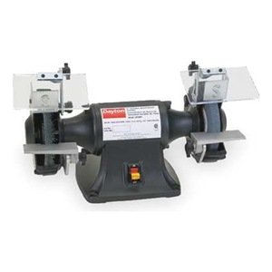 DAYTON 2LKR5 6-Inch Bench Grinder with 1/4 HP Motor, 115V 3A - Perfect for Metalworking, Sharpening Tools & DIY Projects