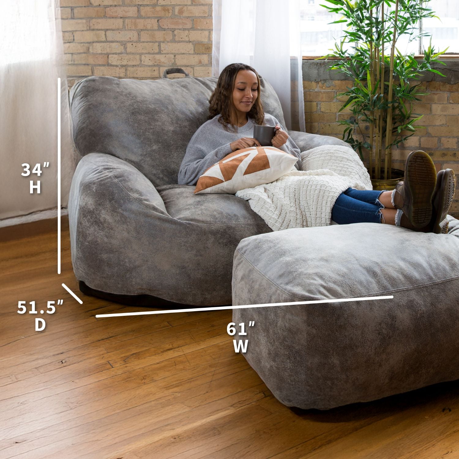 Nestle Loveseat - Cozy Two-Seater Sofa for Small Spaces | Perfect for Living Room, Bedroom & Apartment | Modern Comfort & Stylish Design