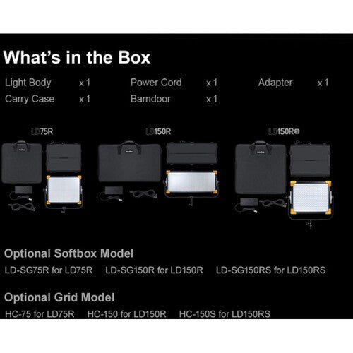 Godox LD75R 75W Bi-Color LED Video Light Panel with Bowens Mount - Perfect for YouTube, Photography, and Studio Lighting