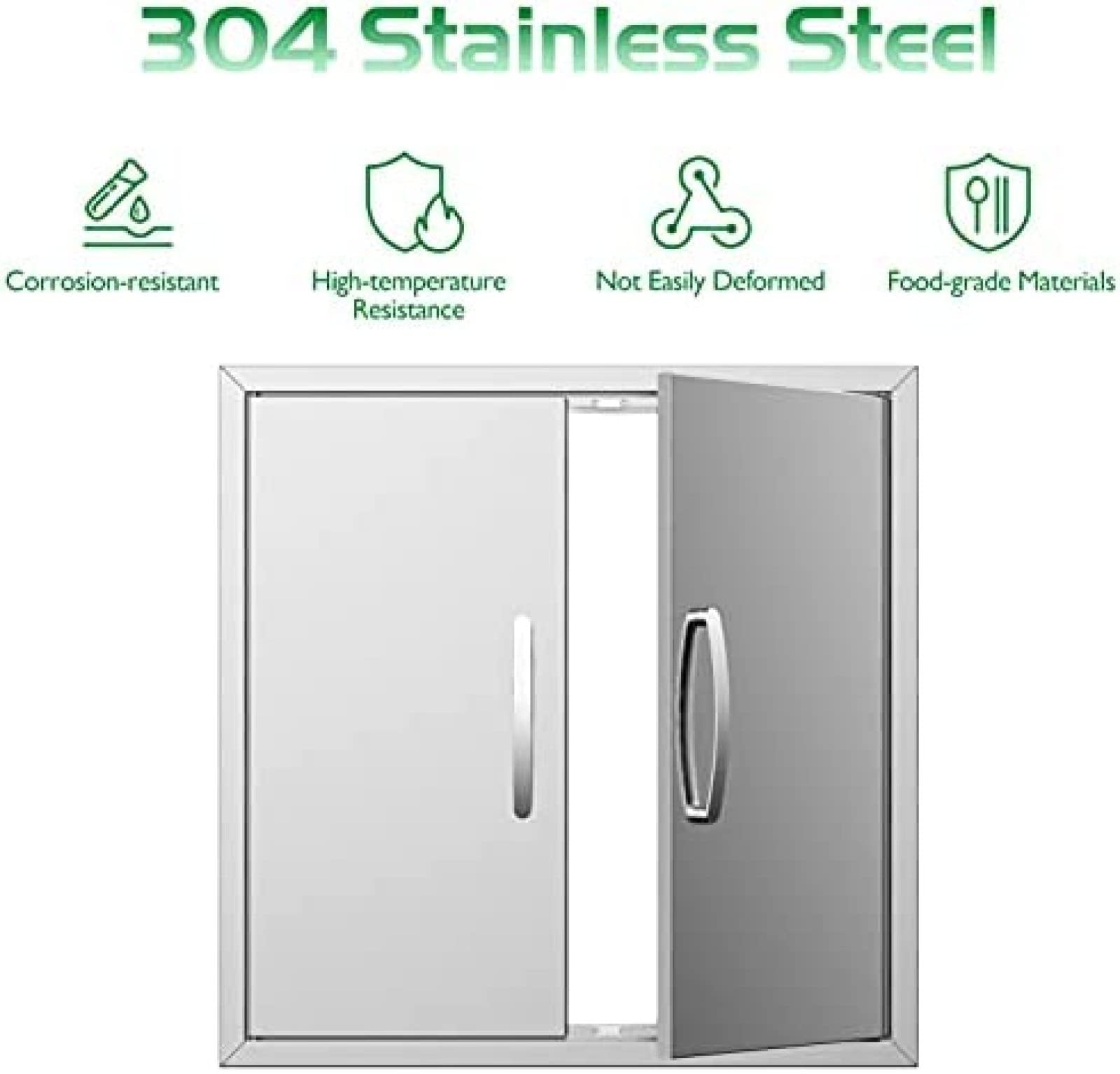 304 Stainless Steel Outdoor Kitchen BBQ Access Doors - 28