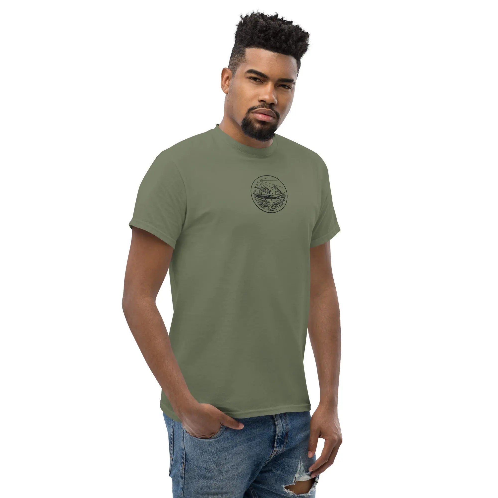 Designer Mountain Swimmer Graphic T-Shirt - Unisex Casual Tee for Men & Women | Perfect for Outdoor Adventures, Beach Trips, and Streetwear Fashion
