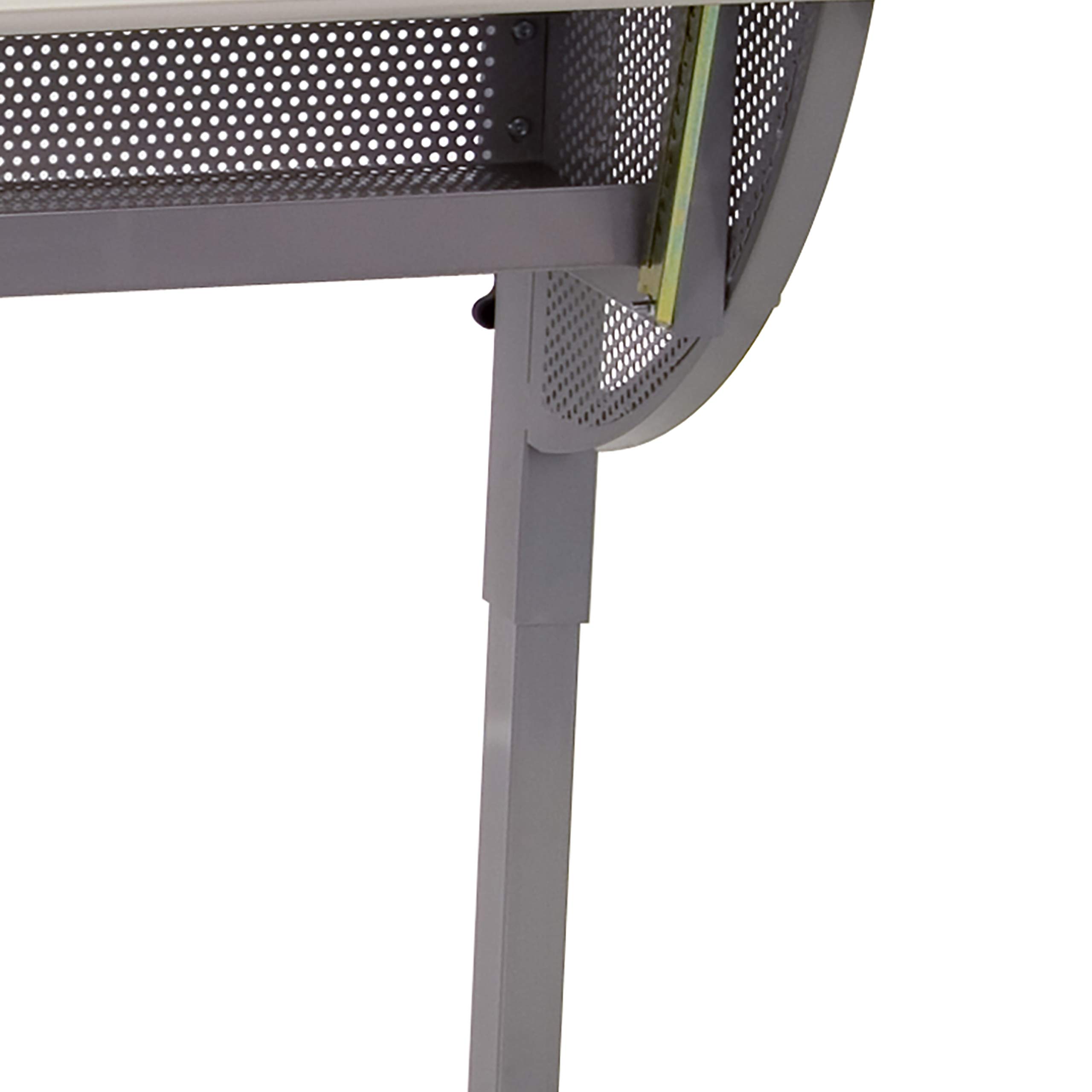 Flash Furniture Berkley Adjustable Drafting Table with Pewter Frame - Ergonomic Design for Artists, Architects & Students - Perfect for Home Office, Studio & Classroom Use