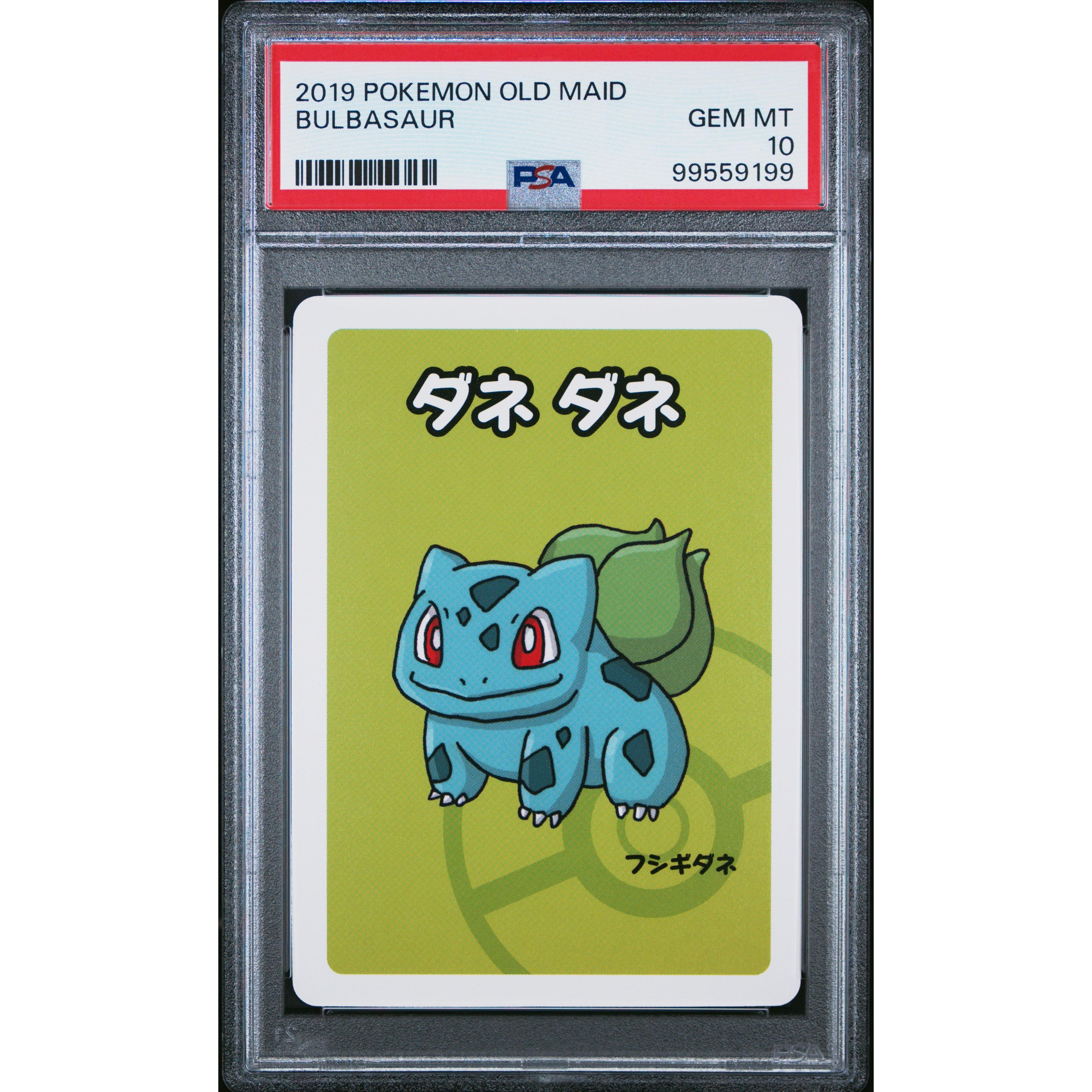 2019 Pokemon Japanese Old Maid Bulbasaur PSA 10 Graded Card - Perfect for Collectors, Gaming & Investment