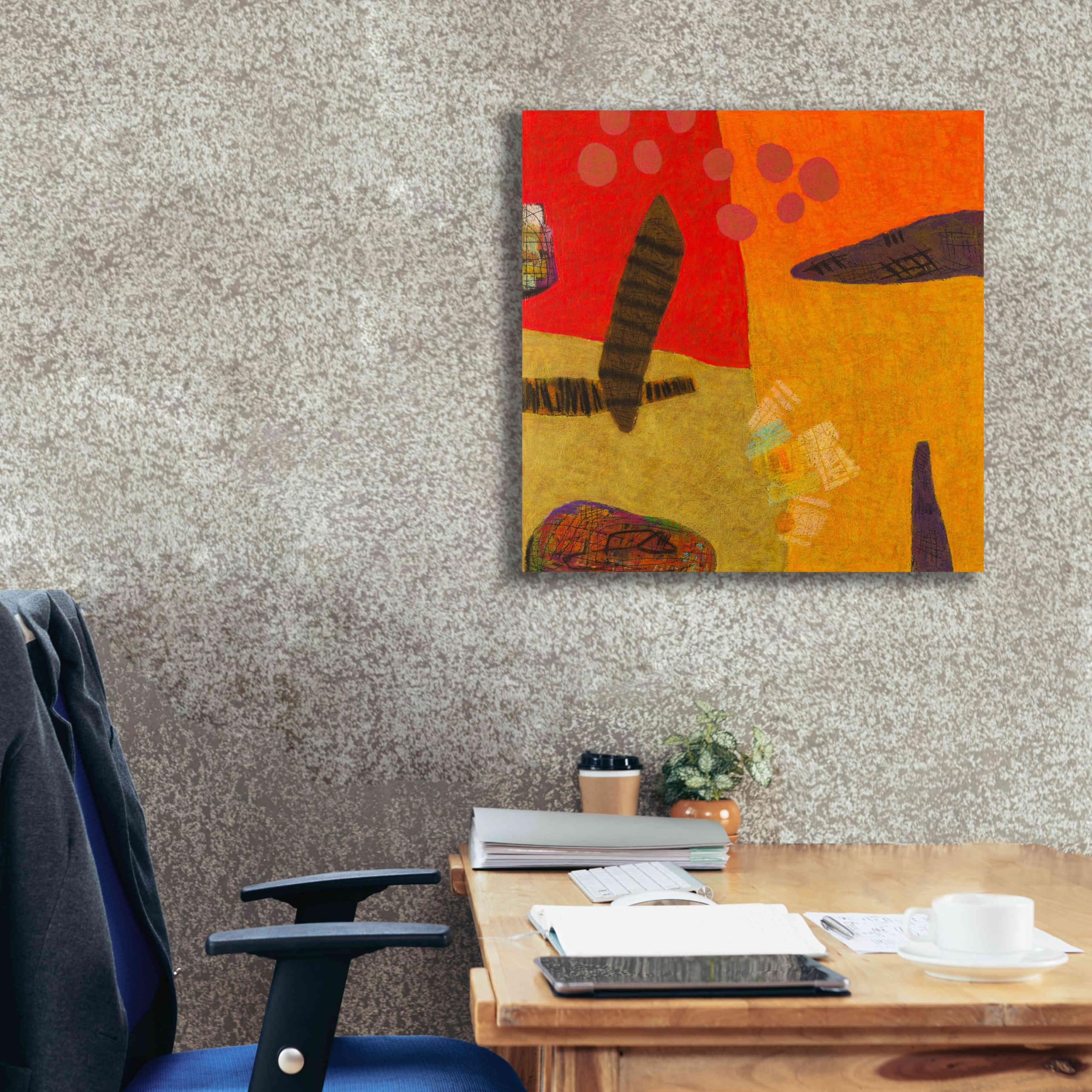 Epic Graffiti 'Conversations in the Abstract 29' by Downs - Premium Giclee Canvas Wall Art Print 26