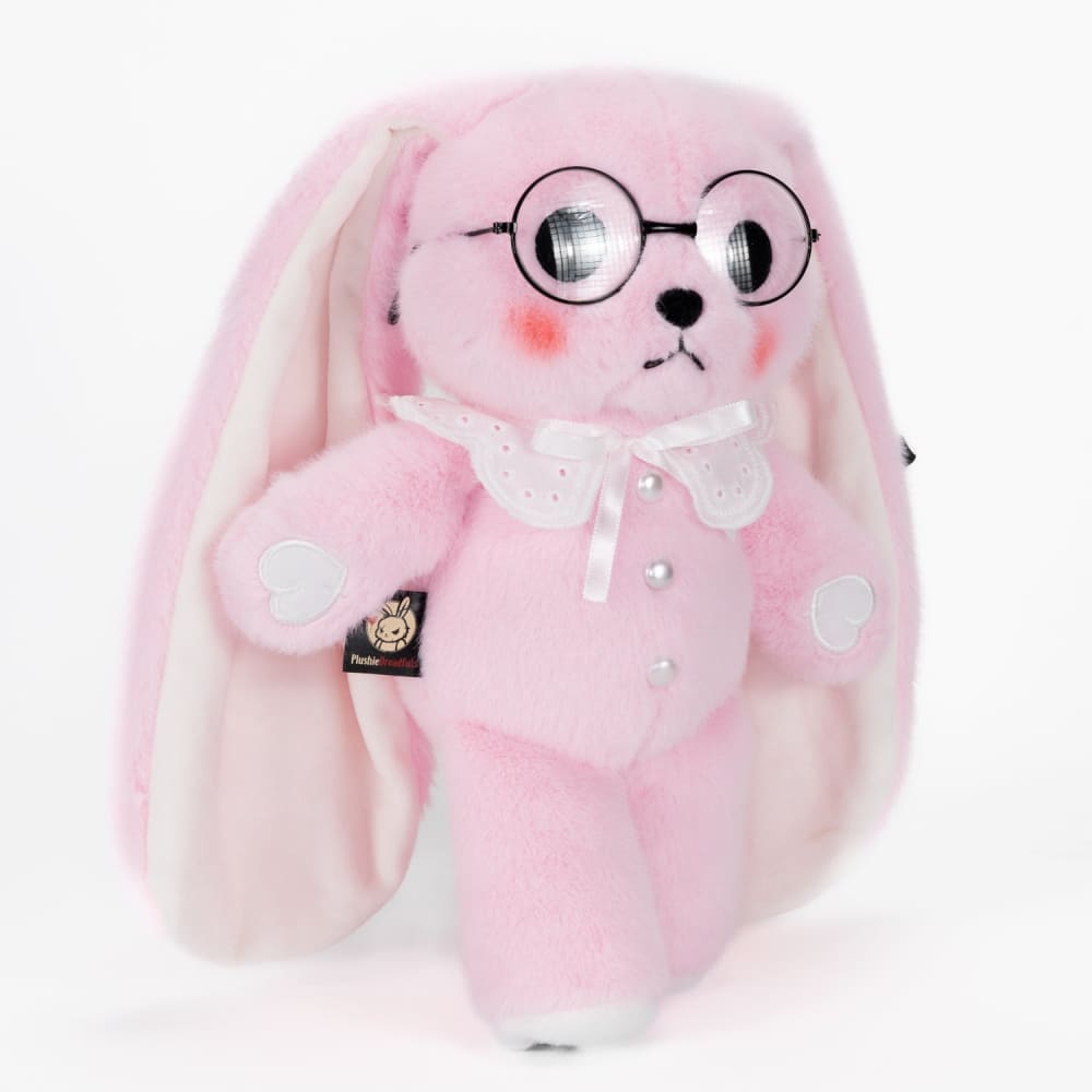 Plushie Dreadfuls Shy Rabbit Pink Edition - Soft Stuffed Animal Toy for Kids, Collectors & Gift Giving | Cute Bunny Plush for Bedroom Decor, Anxiety Relief & Emotional Support