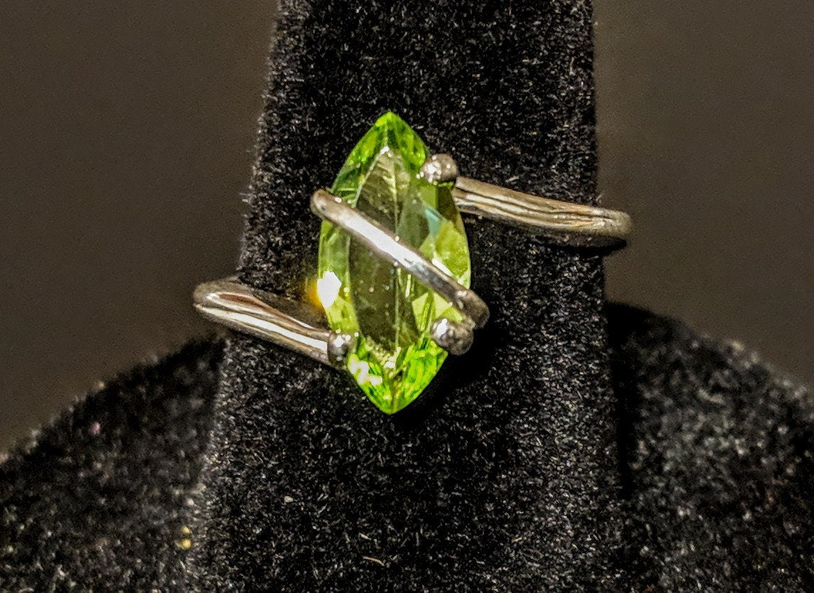 Marquise Cut Natural Gemstone Sterling Silver Ring - Citrine, Garnet, Peridot, Topaz, Amethyst | Birthstone Jewelry Gift for Women | Perfect for Valentine's Day, Anniversary & Special Occasions