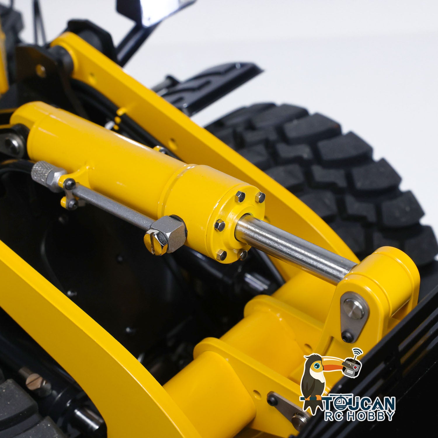 1/14 Scale RC Hydraulic Loader WA480 - Electric Construction Toy with Quick Coupler, Fork & Bucket - Realistic Light & Sound - ST8 Radio Control - Battery Powered for Kids & Adults - Perfect for Construction Site Play, Backyard Fun & RC Enthusiasts