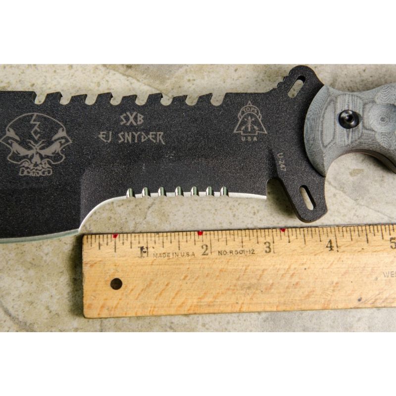 TOPS Knives Skullcrusher's Xtreme Tactical Fixed Blade Knife - Survival, Camping, Hunting & Outdoor Adventures