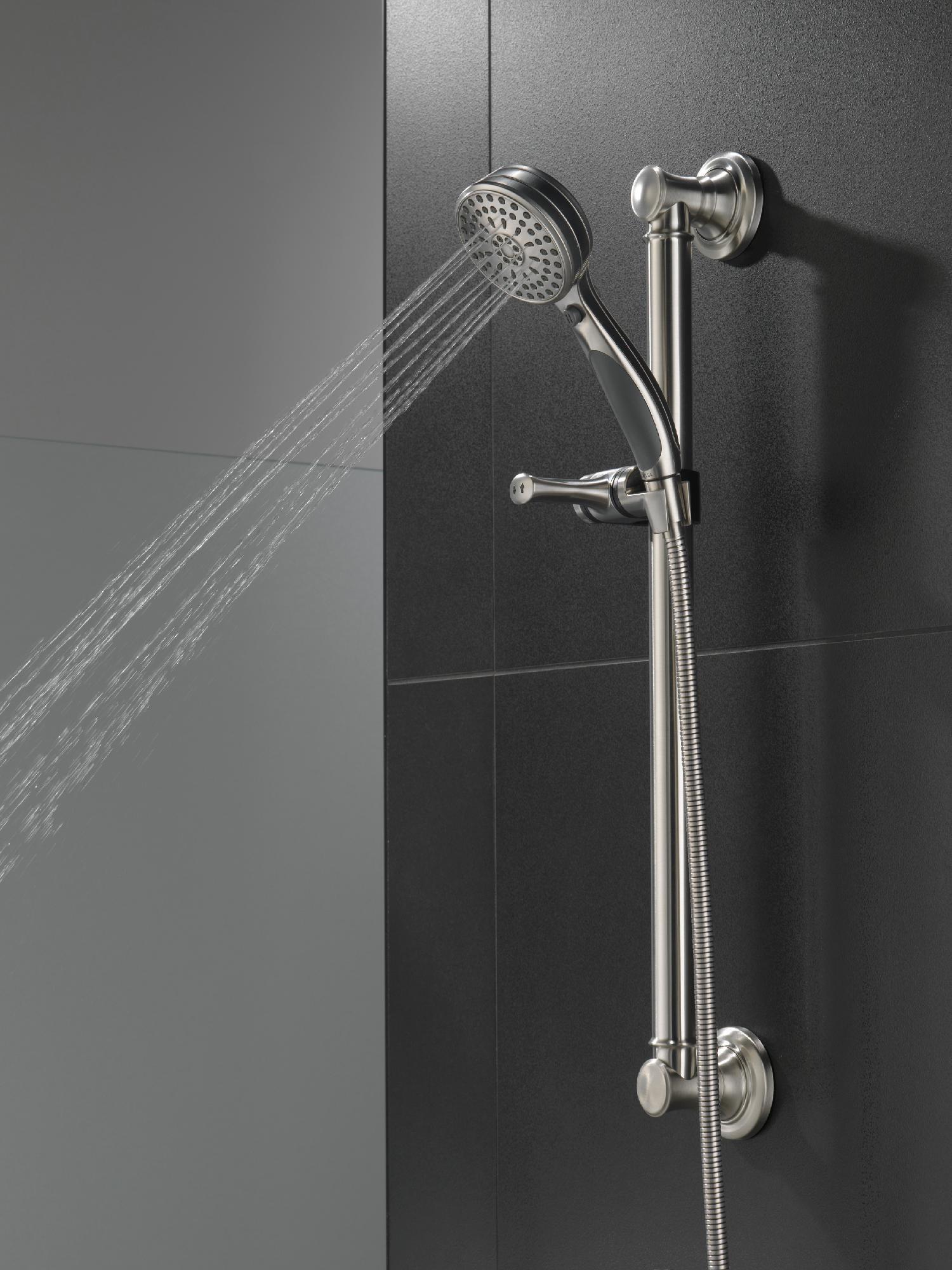 ActivTouch 9-Setting Hand Shower with Slide Bar - Stainless Steel 51900 SS Delta - Perfect for Bathroom, Spa, and Relaxation at Home