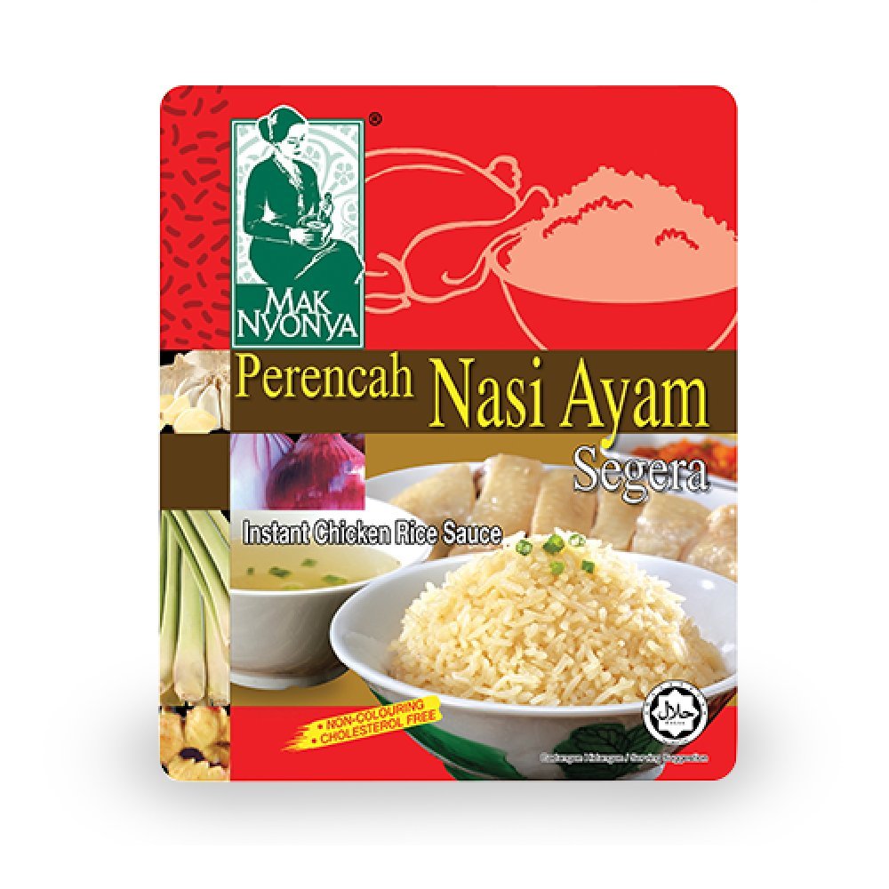 Authentic Mak Nyonya Instant Sauce 100g (12 Pack) - Perfect for Chicken Rice, Noodles & Stir-Fry - Quick & Easy Asian Cooking at Home