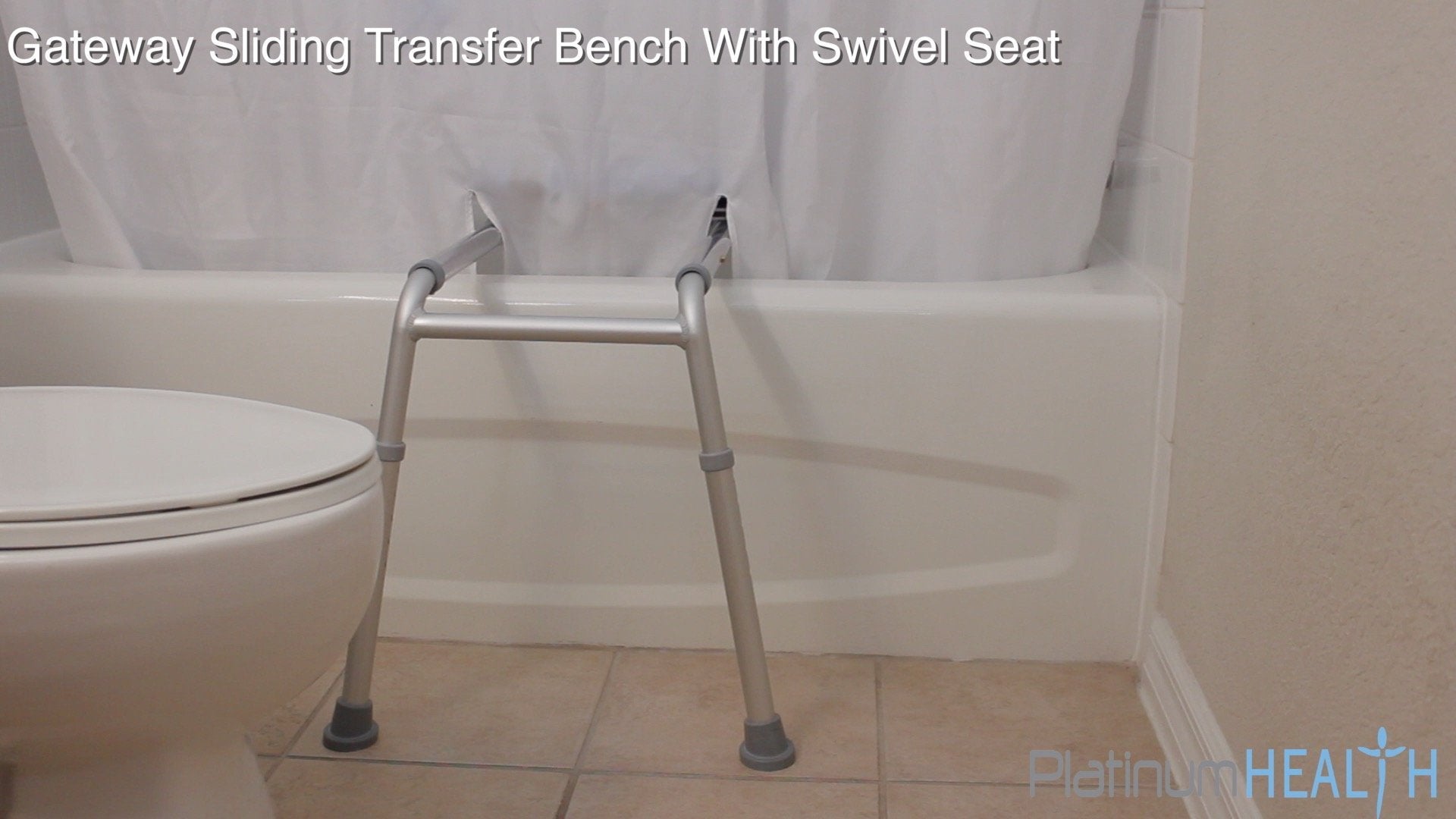 Premium Sliding Bath Transfer Bench with Swivel Seat & Padded Cushion - Adjustable Shower Chair for Elderly & Disabled - Safe Bathroom Mobility Aid for Seniors, Post-Surgery Recovery & Home Care Use