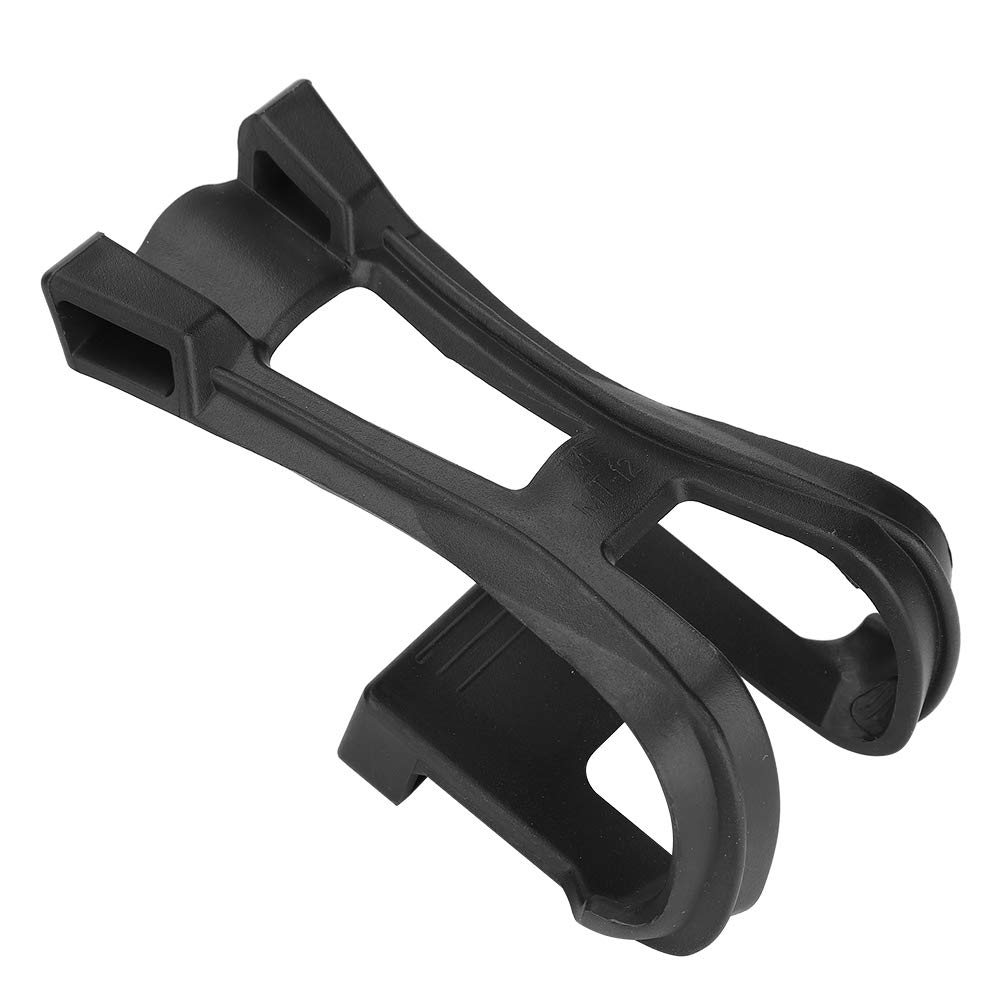 Keenso Adjustable Anti-Slip Plastic Toe Clips for Bikes - 1 Pair Black Pedal Accessories with Secure Belt | Perfect for Road Bikes, Mountain Bikes & Indoor Cycling