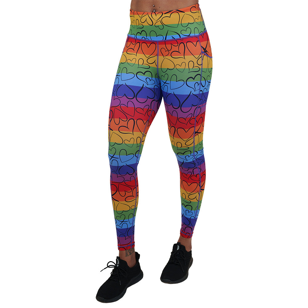 True Colors Leggings - High Waist Yoga Pants for Women, Soft & Stretchy Workout Leggings - Perfect for Yoga, Gym, Running & Lounge Wear