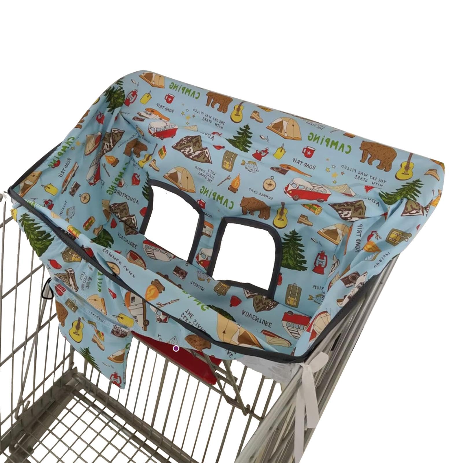**Baby Shopping Cart Cover with Cute Prints - Secure & Easy to Clean Toddler Shopping Cart Seat for Boys & Girls - Perfect for Grocery Stores & Shopping Trips**