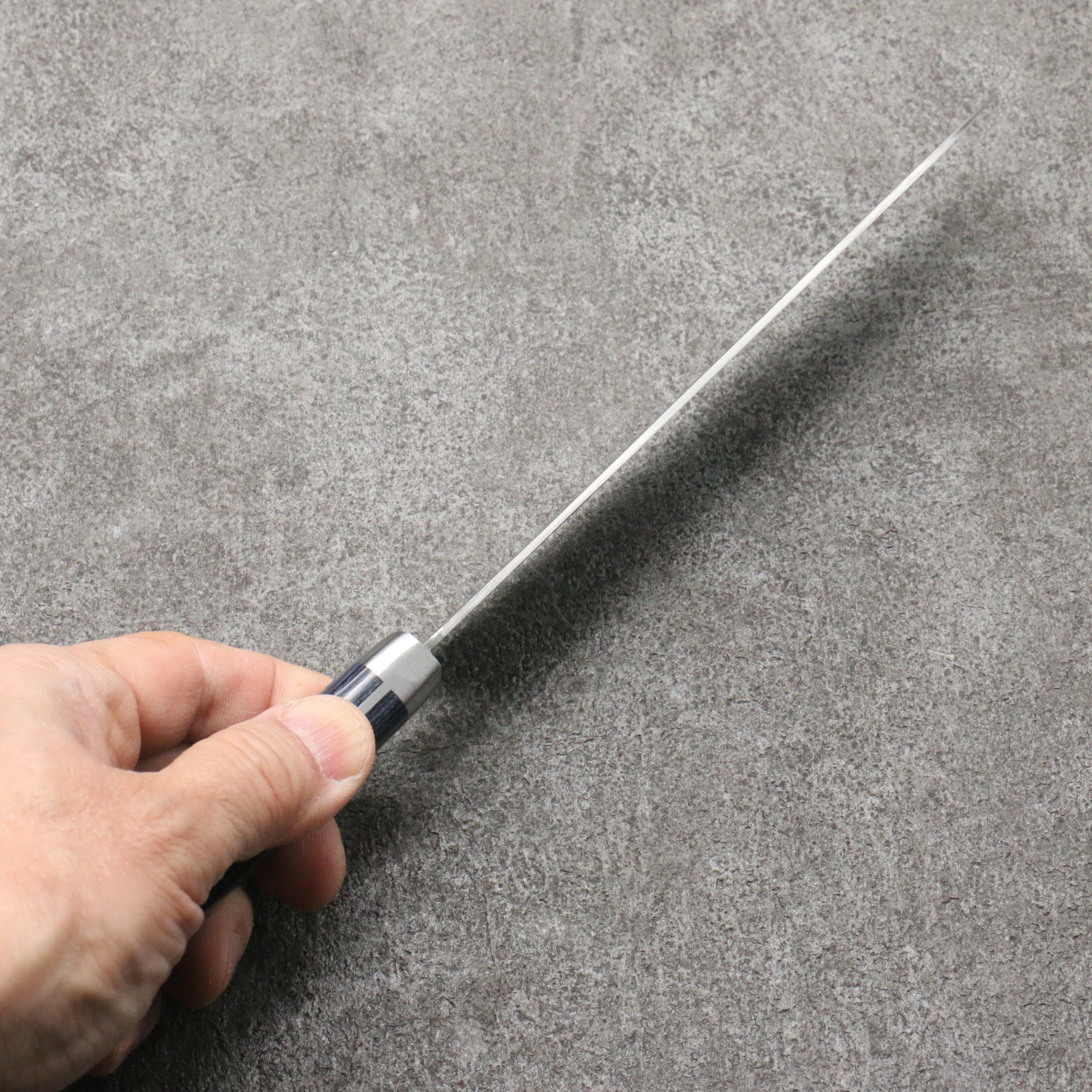 Premium Kunihira Sairyu VG10 Damascus Gyuto Chef Knife 180mm - Japanese High-Carbon Steel Blade with Navy Blue Pakka Wood Handle - Perfect for Sushi, Meat Cutting & Professional Kitchen Use