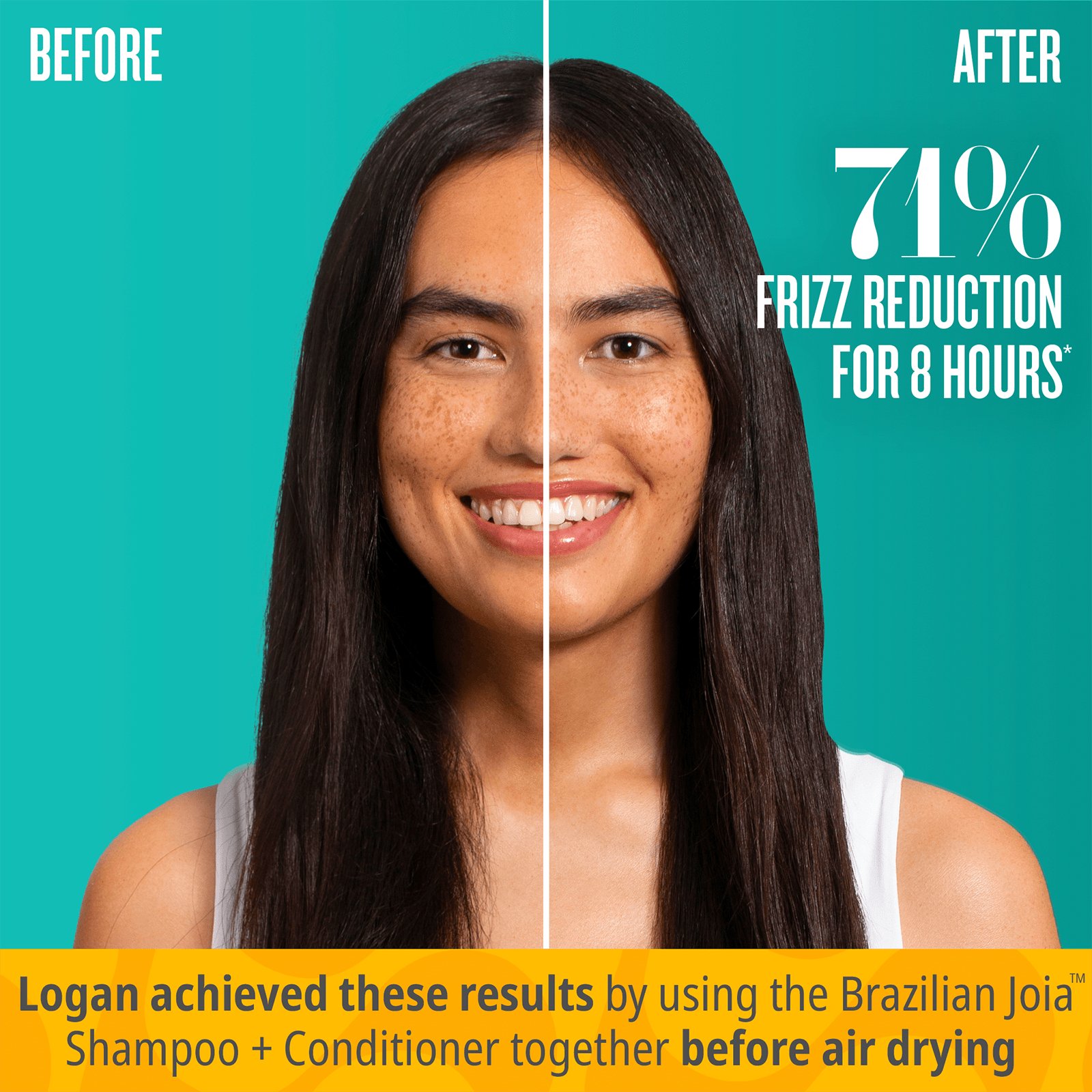 Brazilian Joia™ Hair Strengthening & Smoothing Conditioner for Damaged Hair - Deep Moisturizing & Repair Treatment for Dry, Frizzy Hair - Perfect for Daily Use & Salon-Quality Results