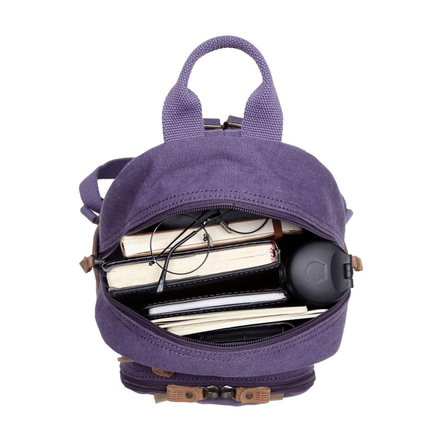 TRP0255 Troop London Classic Canvas Backpack Small - Durable School & Travel Backpack for Men & Women - Perfect for College, Commuting & Outdoor Adventures
