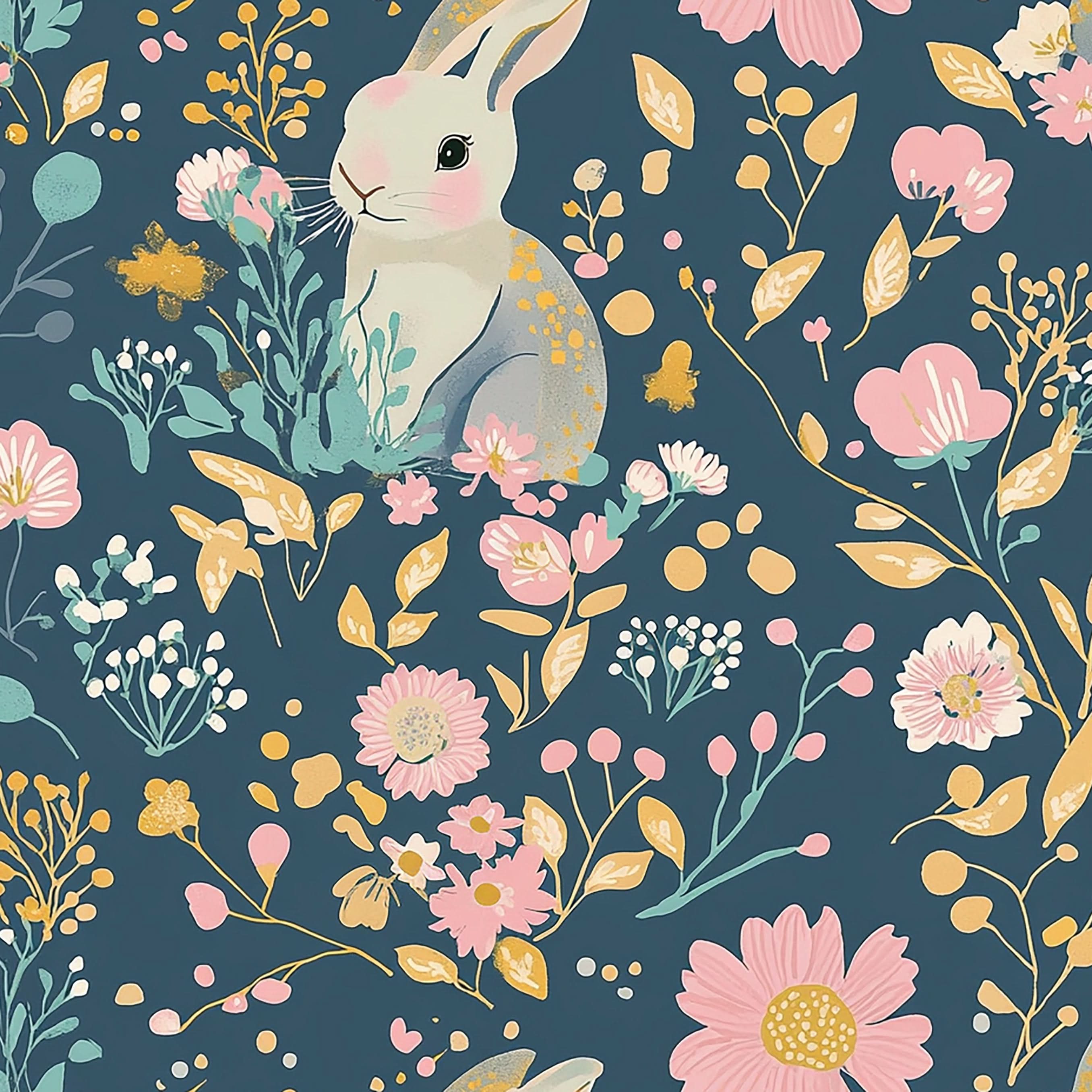 Bunny Love Oeko-Tex Certified Soft Jersey Fabric - Perfect for Baby Clothes, DIY Crafts & Comfortable Loungewear