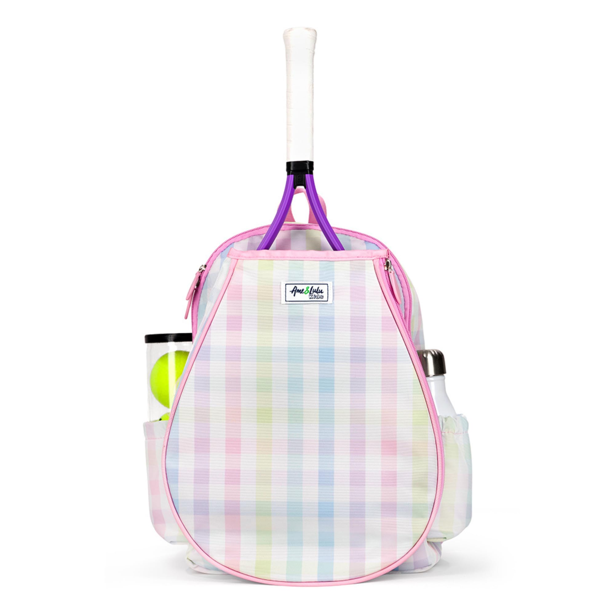 Ame & Lulu Little Love Tennis Backpack for Kids - Cute Sports Backpack with Insulated Pocket for School, Tennis Practice & Travel - Perfect Girls Tennis Bag for School Supplies & Sports Gear