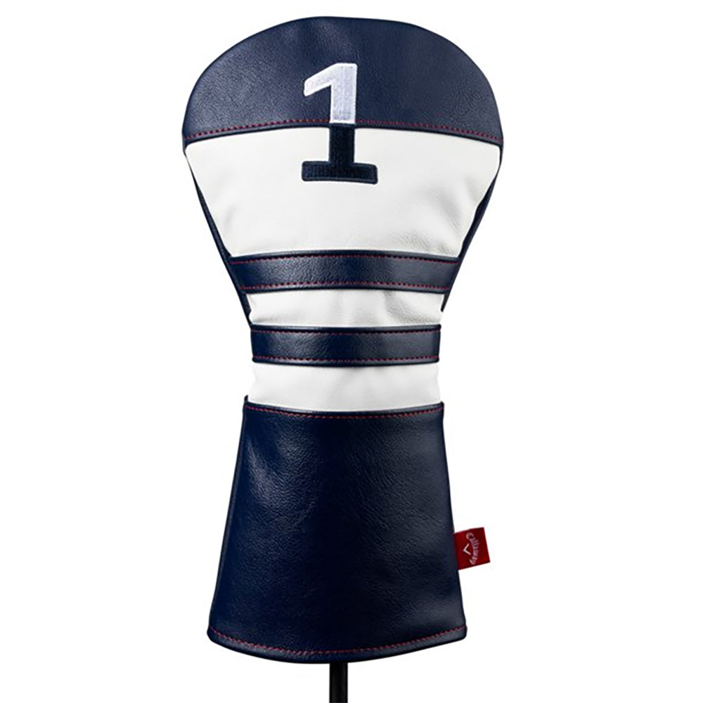 Callaway Vintage Golf Driver Headcover - Premium Leather Club Cover for Men & Women - Perfect for Golf Course & Driving Range Use