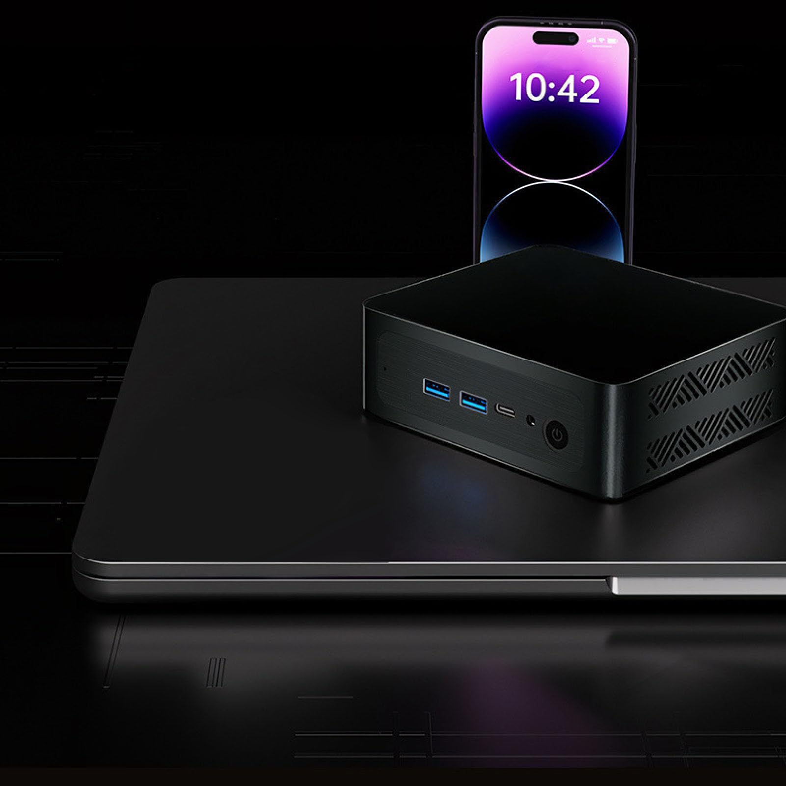 Compact Mini PC with Intel i3-1215U Processor, BT 5.2, USB-C & USB 3.2/2.0, NVMe SSD (16GB RAM + 512GB) - Ideal for Home Office, Gaming & Media Streaming