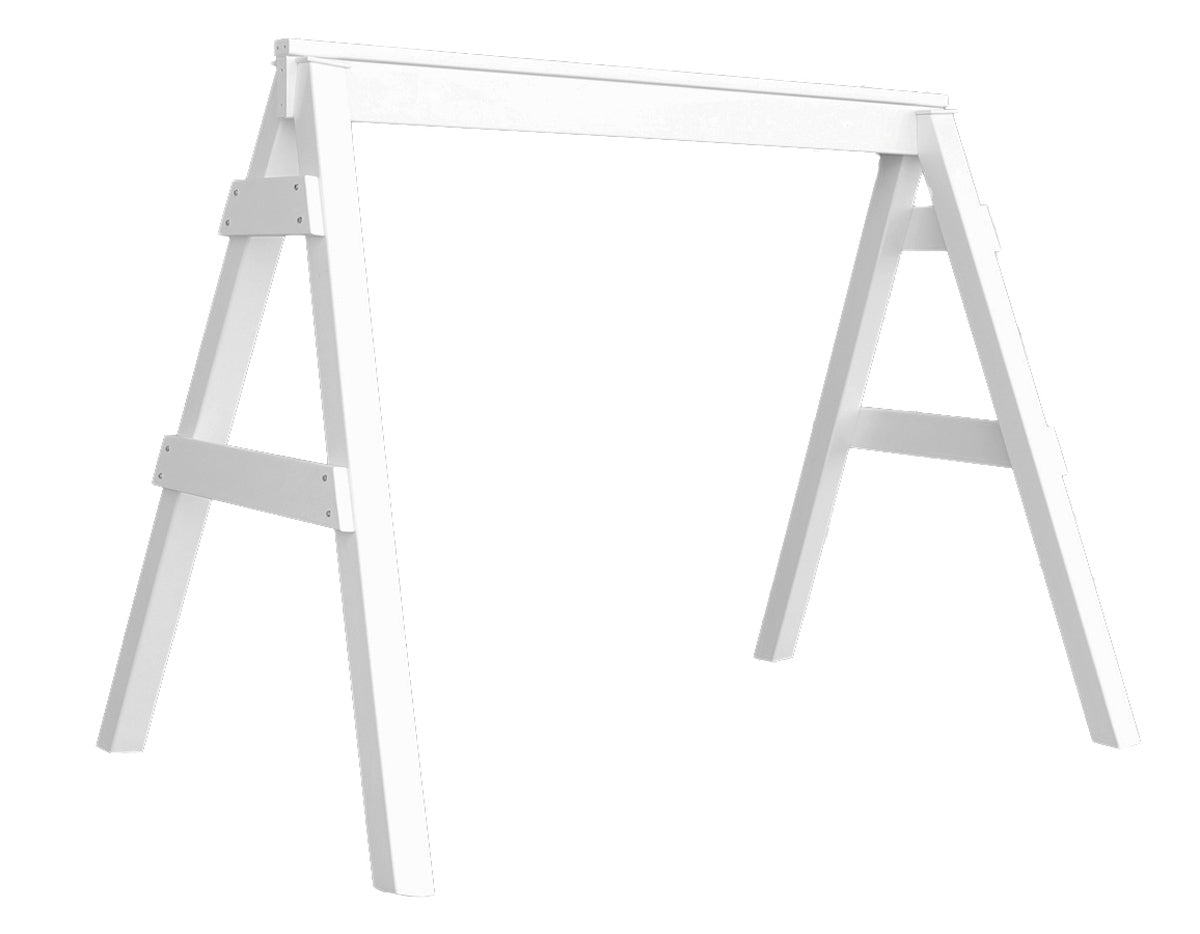 Berlin Gardens Vinyl Swing A Frame - Heavy Duty Outdoor Porch Swing with Weather-Resistant Vinyl for Patio, Garden, Backyard Relaxation | Perfect for Lounging, Reading & Enjoying Nature