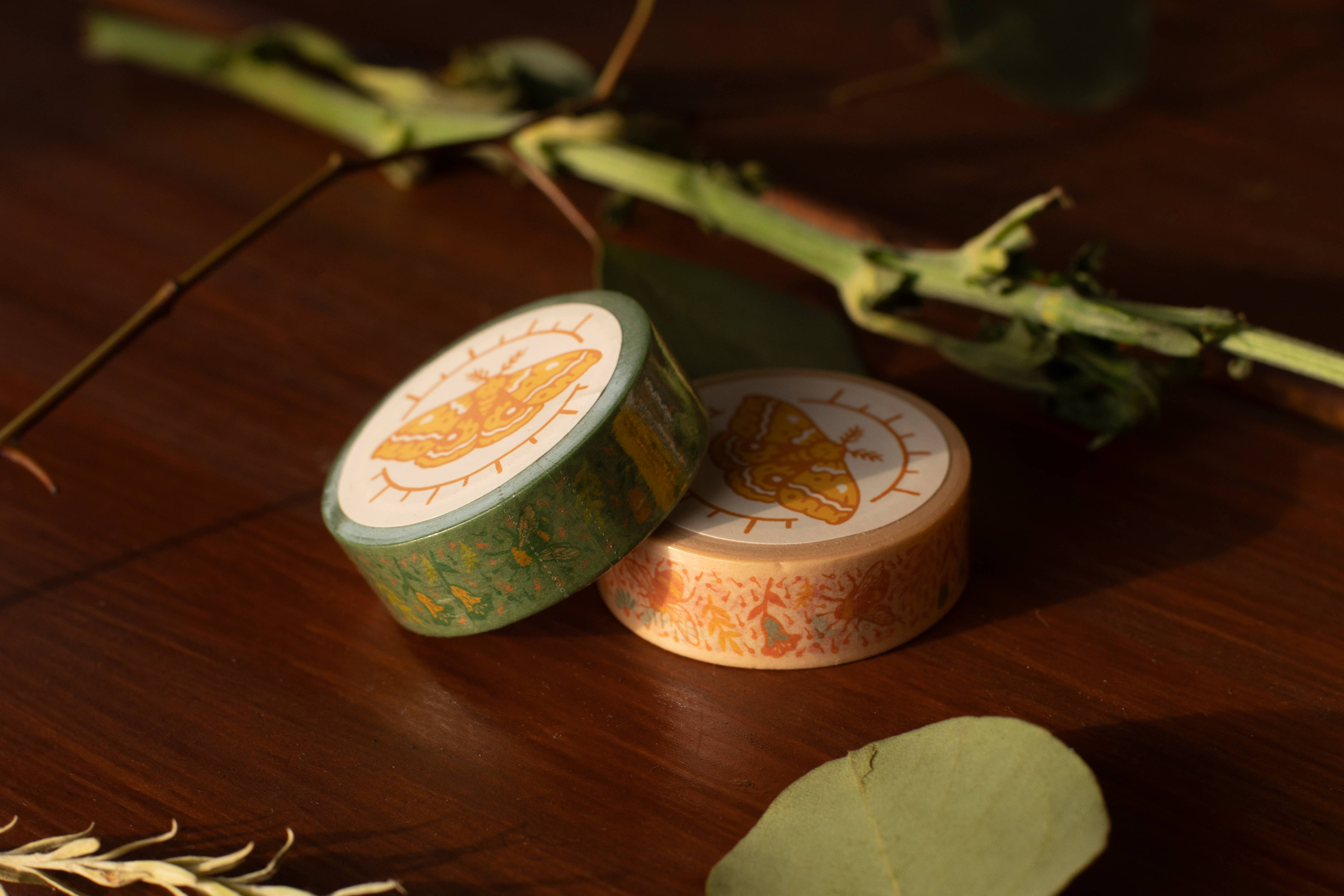 Bees & Flowers Washi Tape - Decorative Japanese Paper Tape for Scrapbooking, Journaling, Gift Wrapping & DIY Crafts
